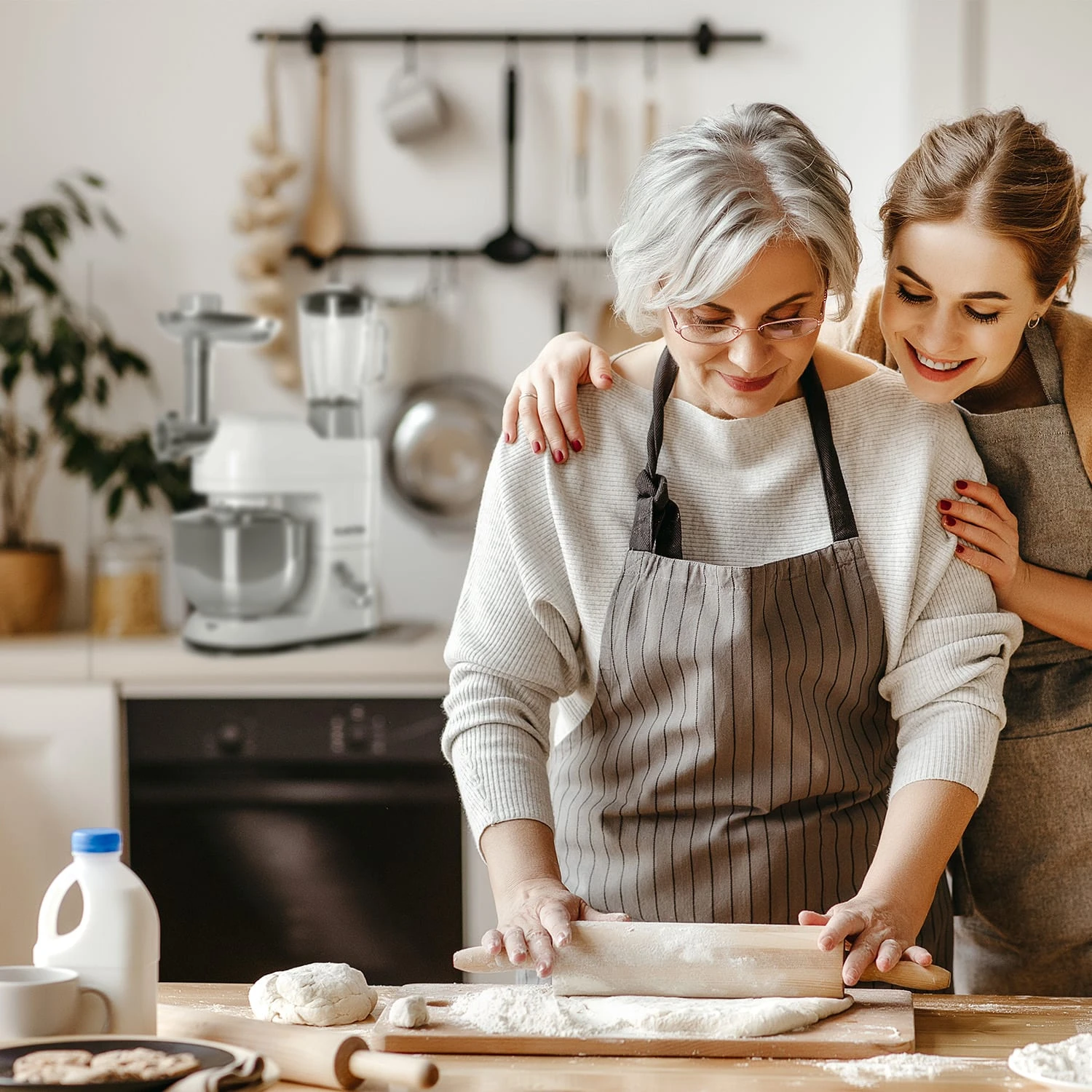 Lucia Küchenmaschine 3-in-1 2000 W / 2,7 PS 5 Ltr Edelstahl BPA-frei – Bild 2
