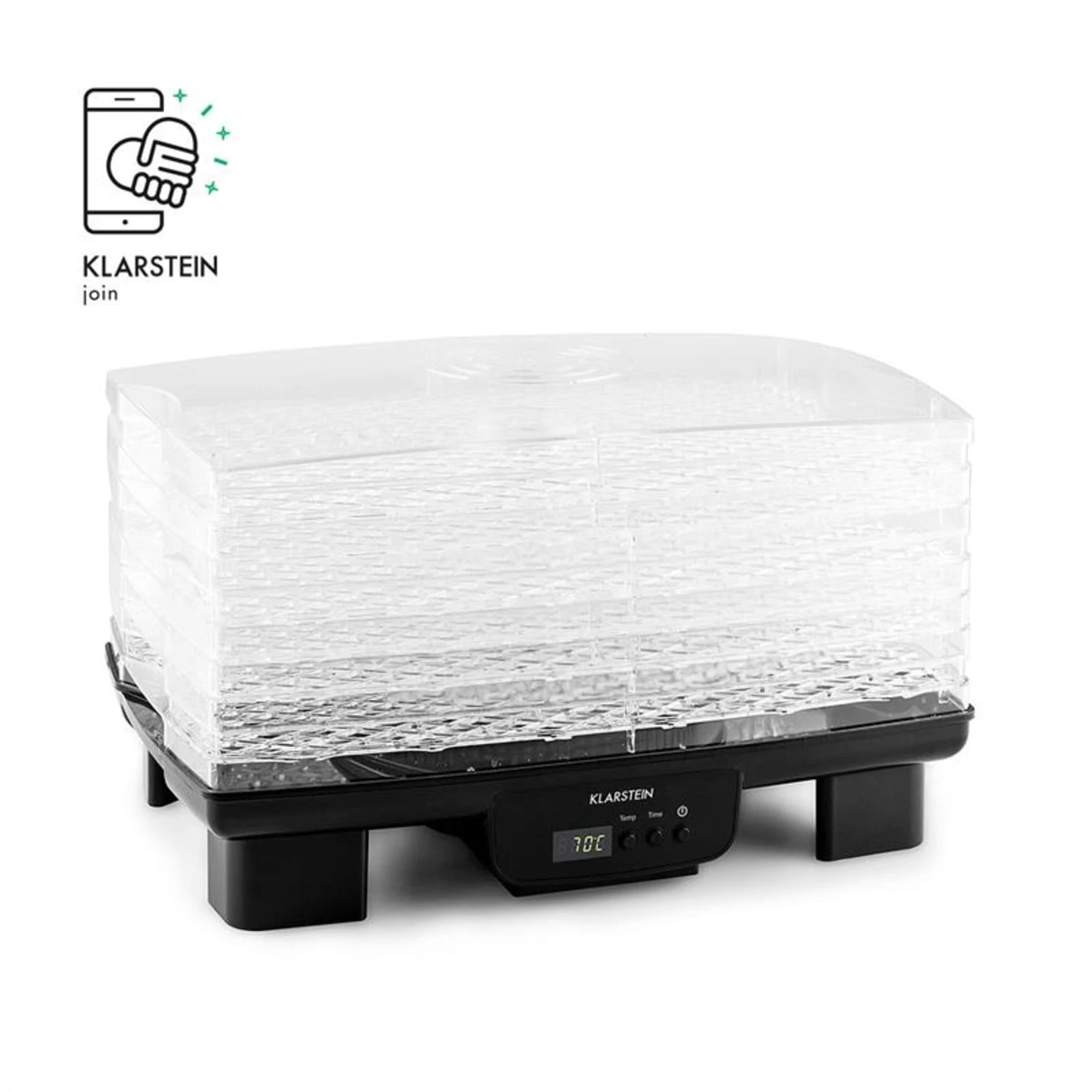 Bananarama Dörrautomat Schwarz 550W Trockner Dehydrator 6 Etagen – Bild 3