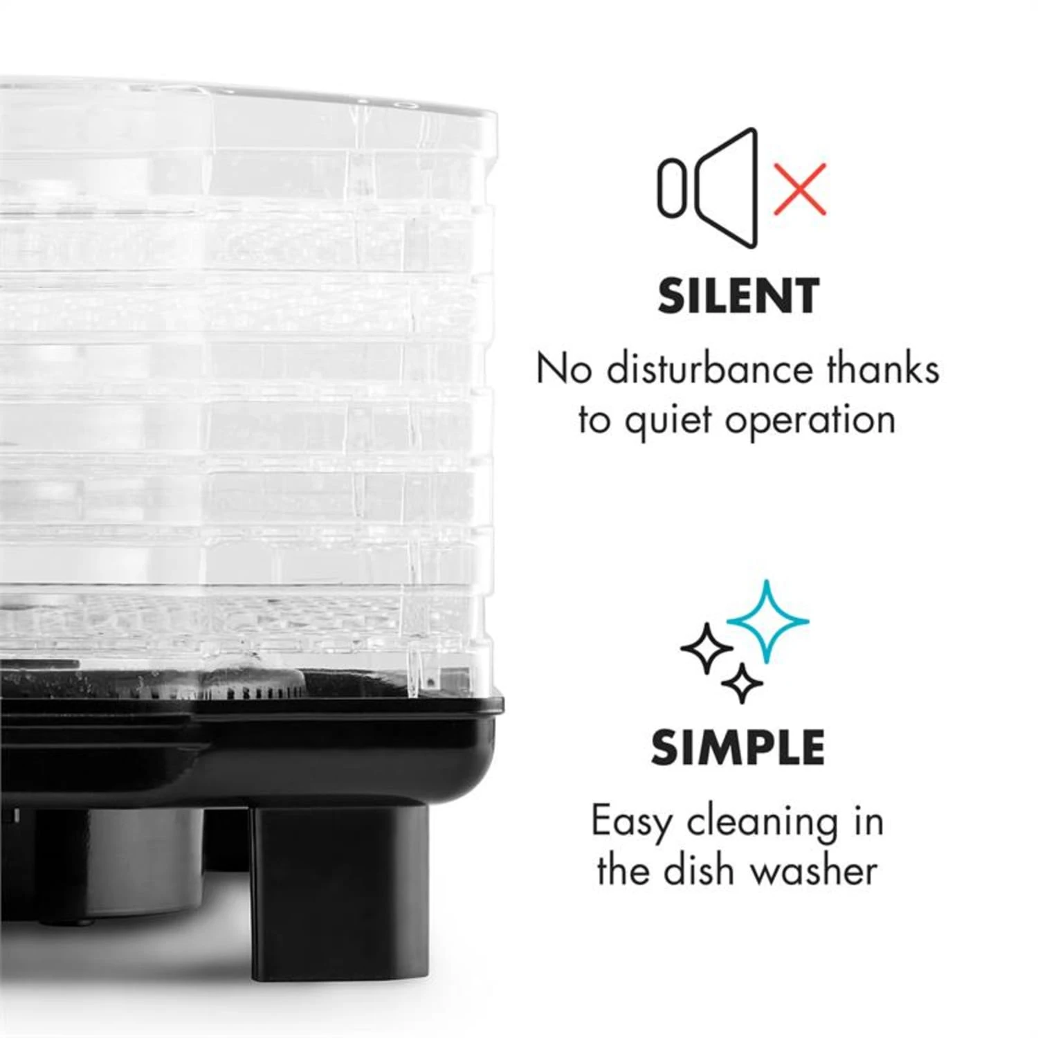 Bananarama Dörrautomat Schwarz 550W Trockner Dehydrator 6 Etagen – Bild 6