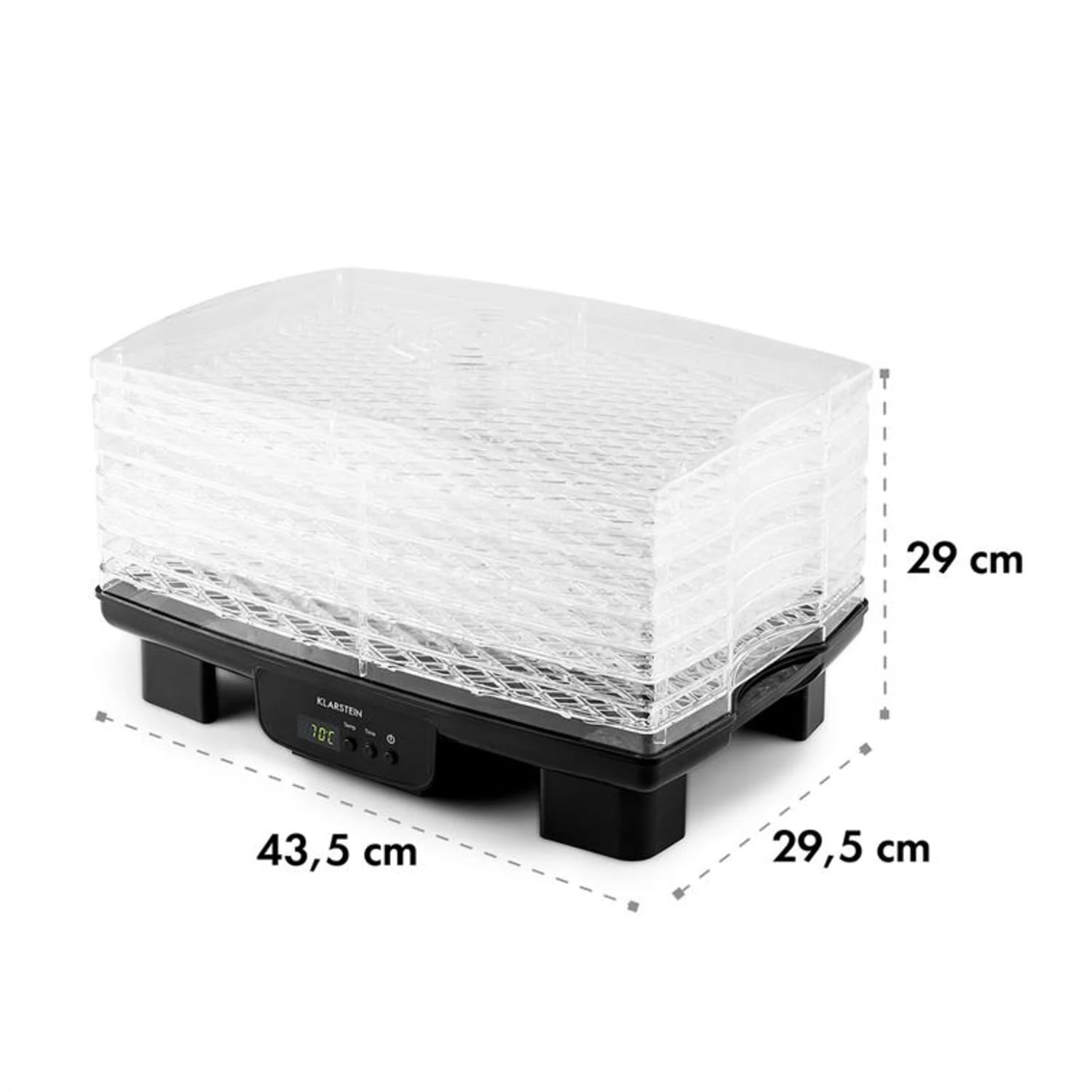 Bananarama Dörrautomat Schwarz 550W Trockner Dehydrator 6 Etagen – Bild 8