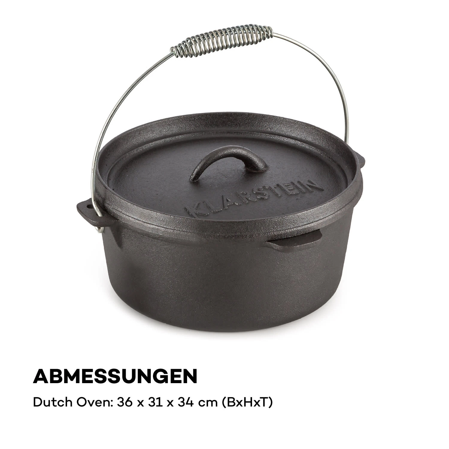 Hotrod 85 Dutch Oven BBQ-Topf 9 Qt / 8,5 Liter Gusseisen Schwarz – Bild 7
