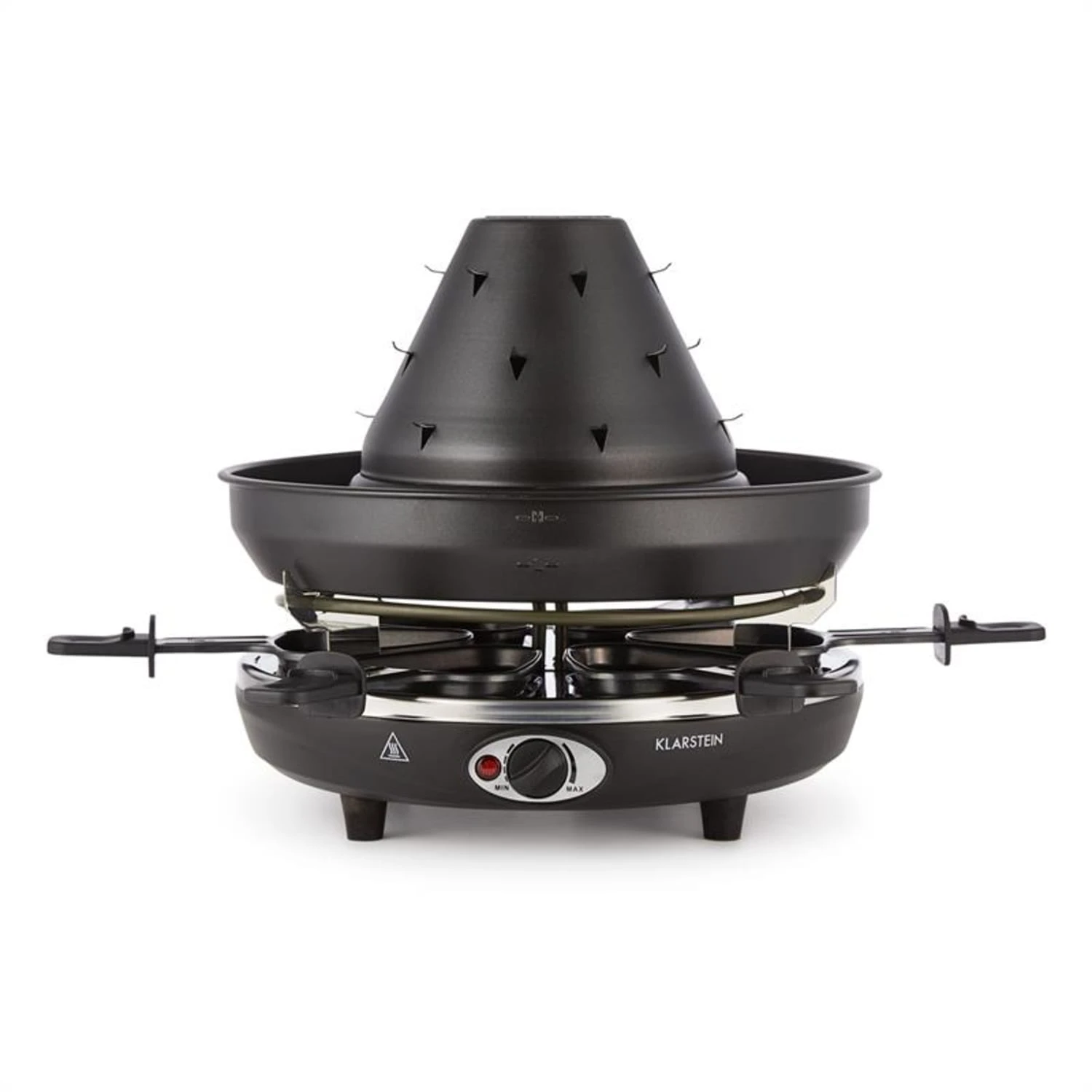 Taste Volcano Tartarengrill Raclettegrill 1500 W 6 Personen Schwarz – Bild 4