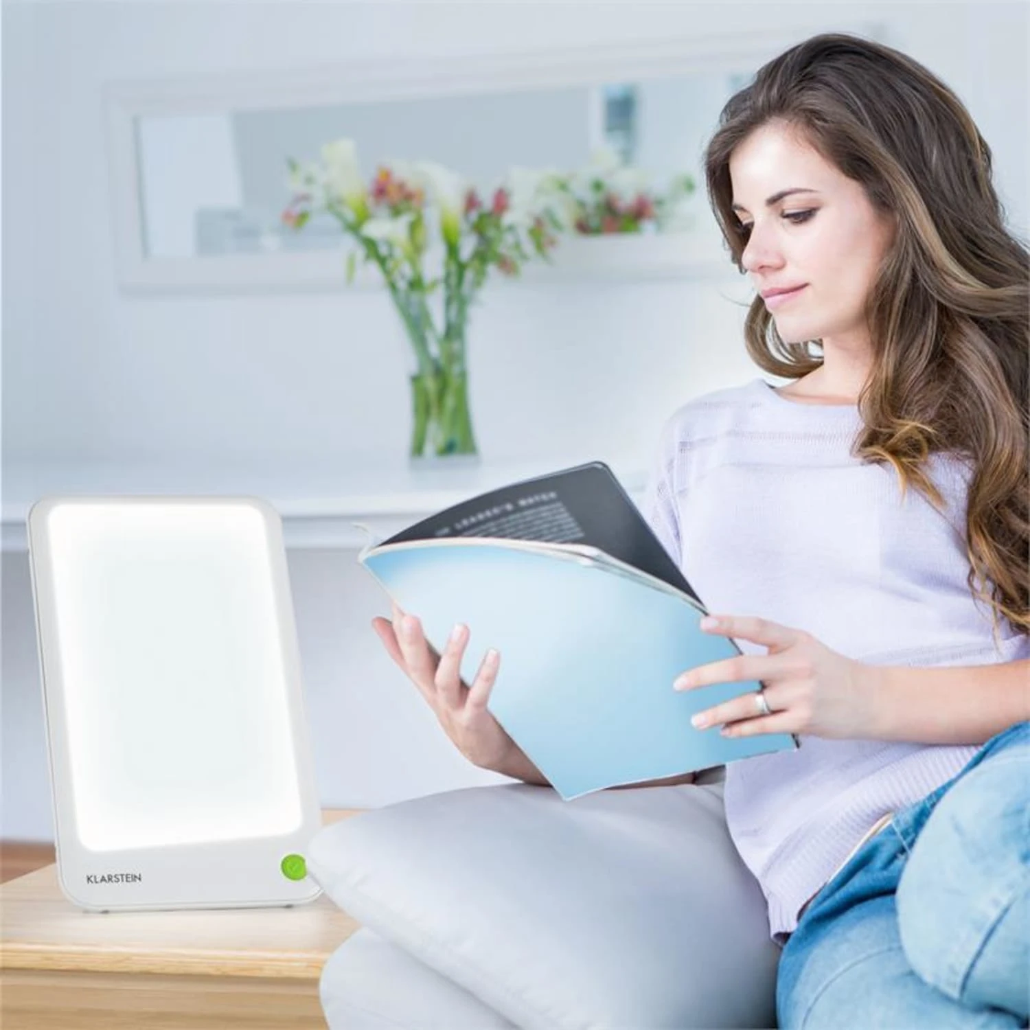 Summershine Slim Lichtdusche Tageslichtlampe LED ~23.600 Lux 21x13 Cm – Bild 2