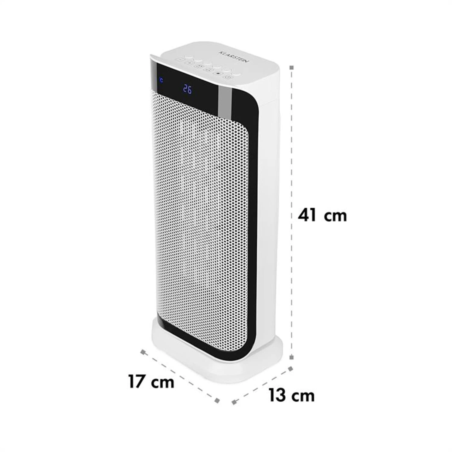 Chaval Heizturm 2.000 W Thermostat Timer Fernbedienung Weiß – Bild 7