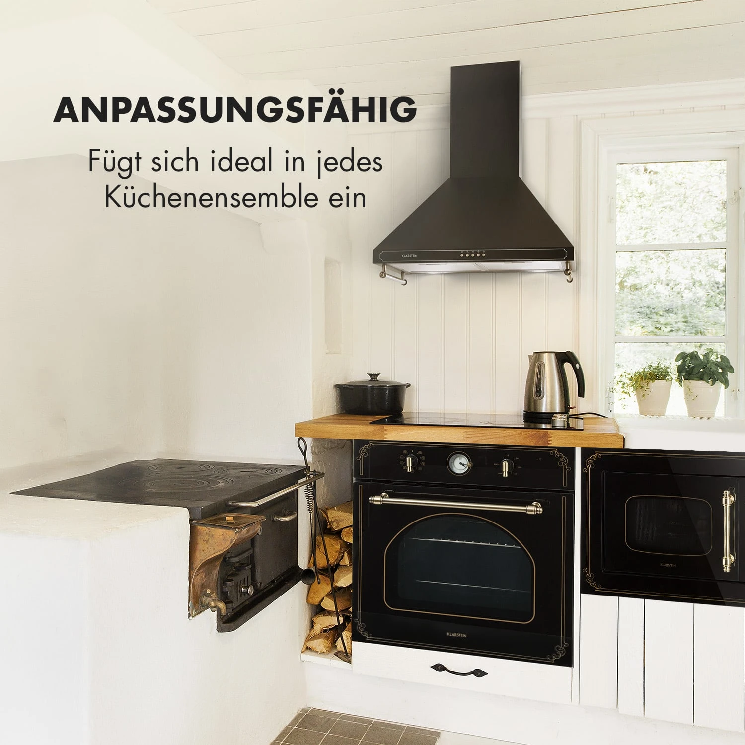 Victoria 20 Einbau-Mikrowelle, 20 L, 800 W, Grill: 1000 W, Schwarz – Bild 3