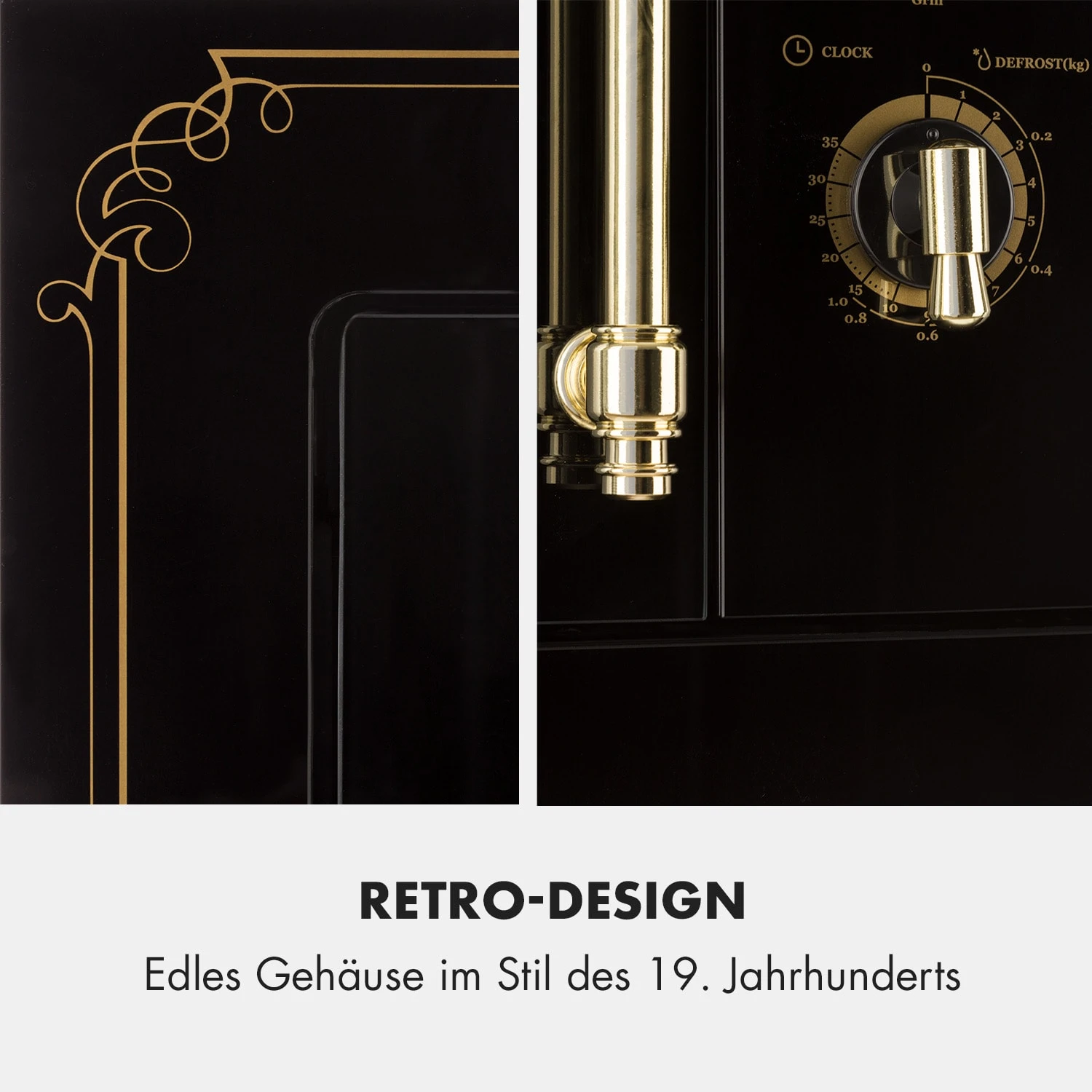 Victoria 20 Einbau-Mikrowelle, 20 L, 800 W, Grill: 1000 W, Schwarz – Bild 9