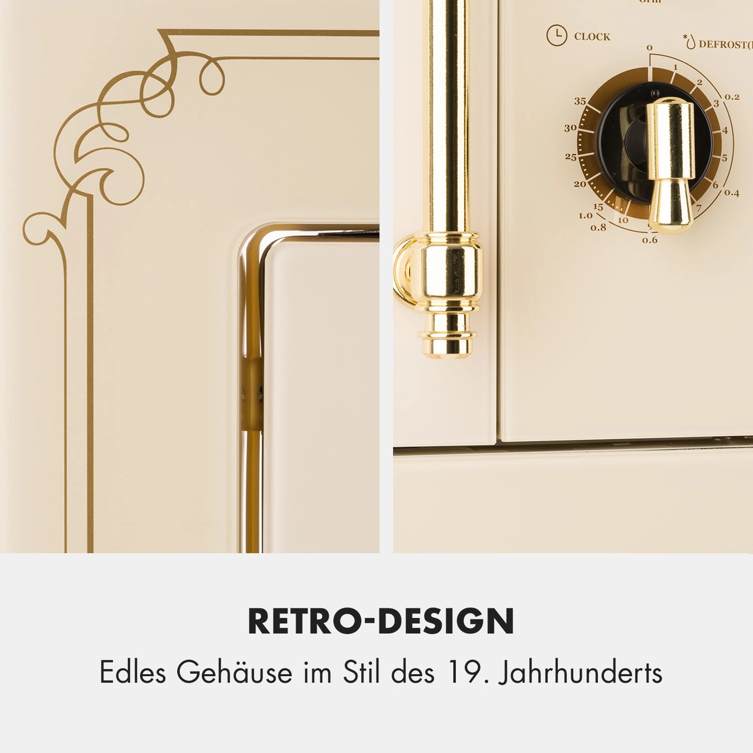 Victoria 20 Einbau-Mikrowelle, 20 L, 800 W, Grill: 1000 W, Elfenbein – Bild 9