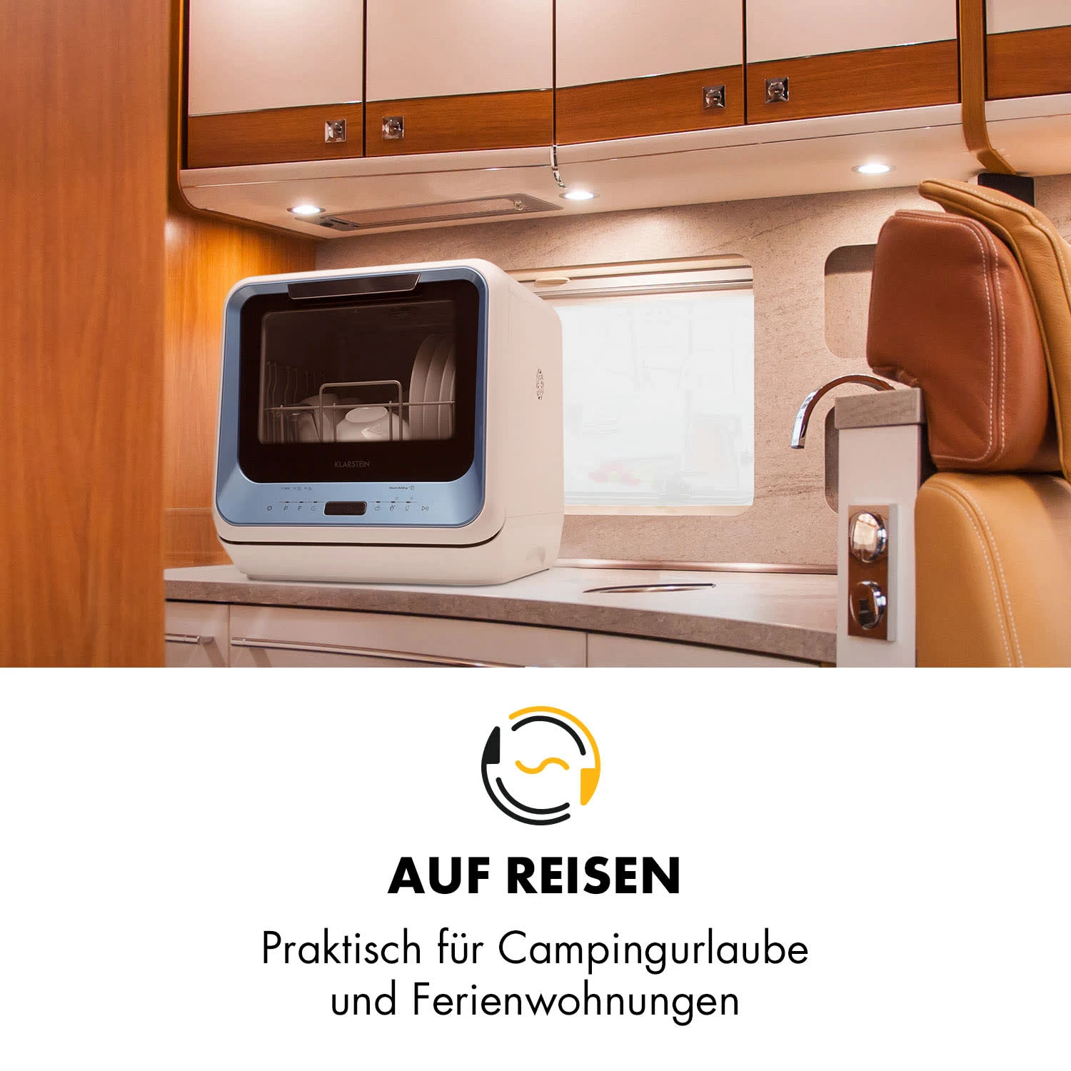 Amazonia Mini Geschirrspülmaschine 6 Programme LED-Display – Bild 9