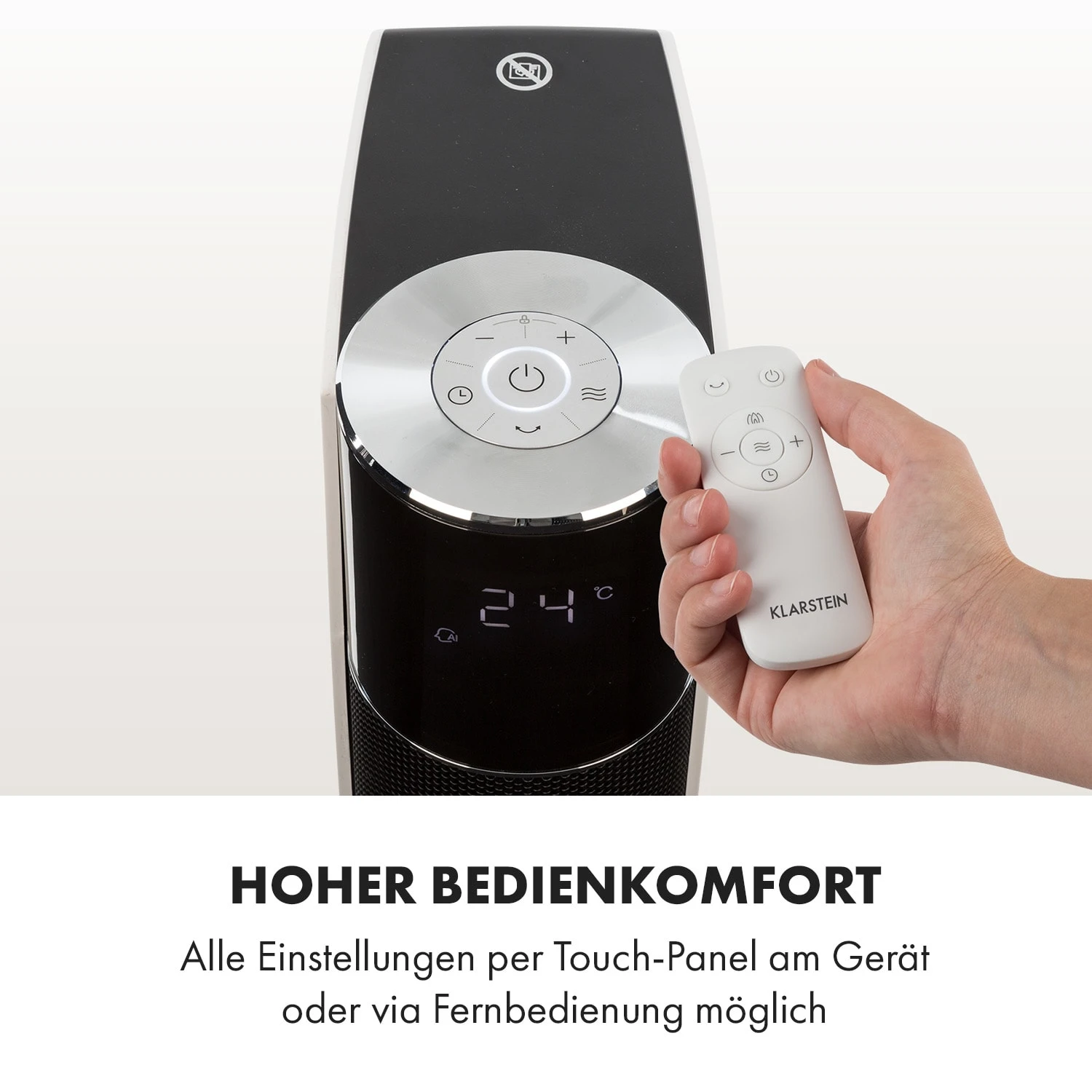 Hightower Heat Deluxe Heizlüfter Ventilator 2200W Thermostat 35°C – Bild 3