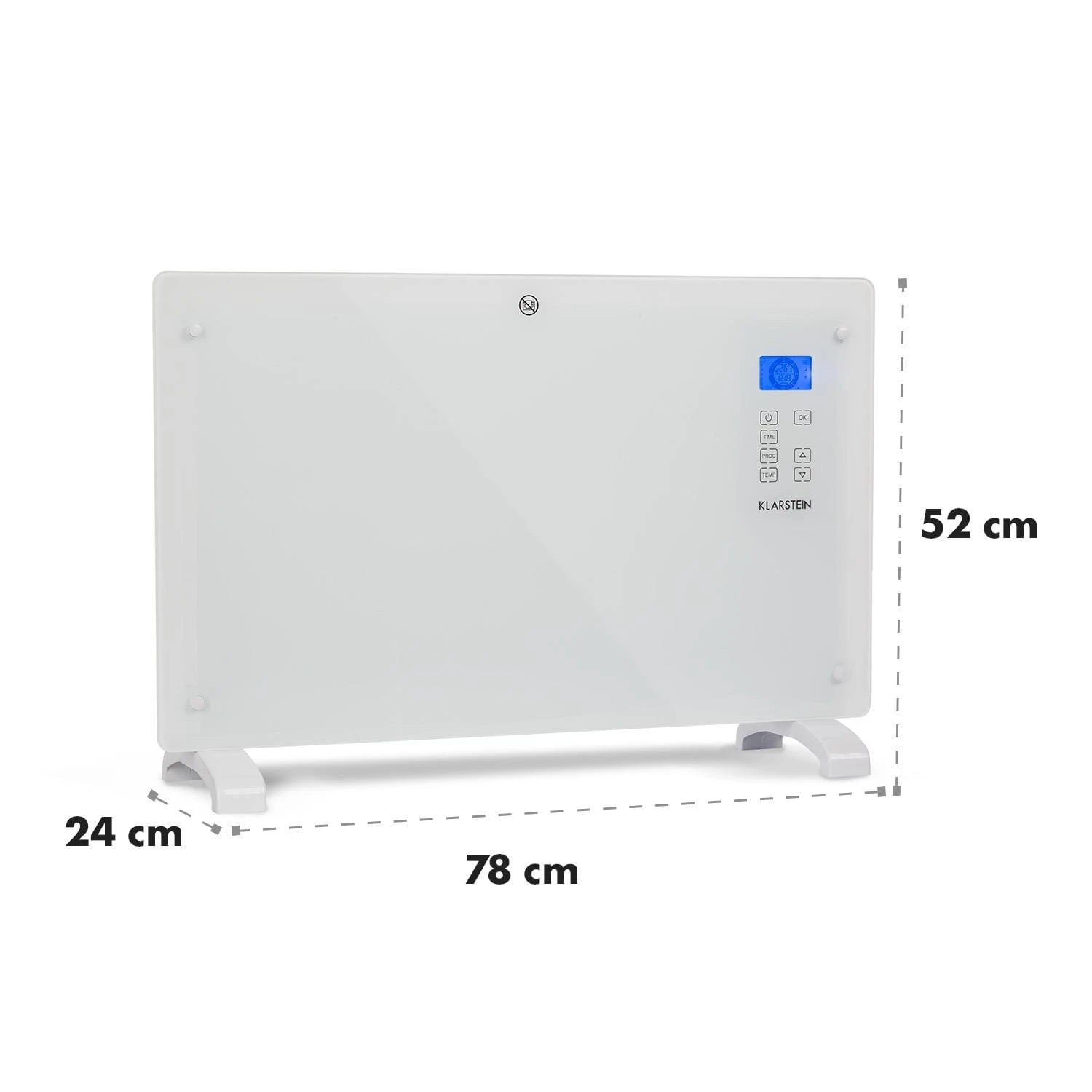 Norderney Konvektions-Heizgerät Thermostat Timer 2000W 30m² Weiß – Bild 8