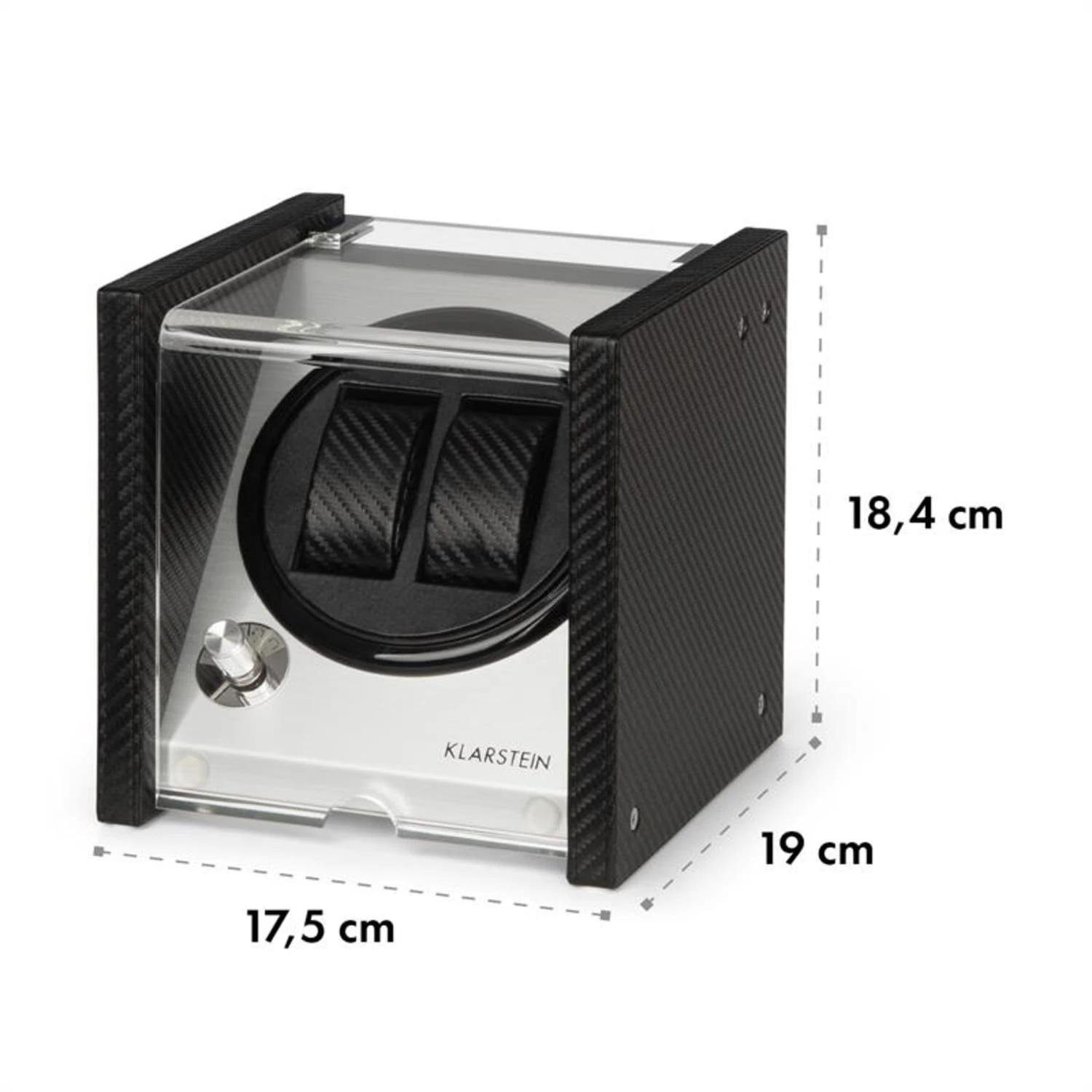 Tokyo 2 Uhrenbeweger, 2 Uhren, 3 Geschwindigkeiten, 4 Modi, Schwarz – Bild 8