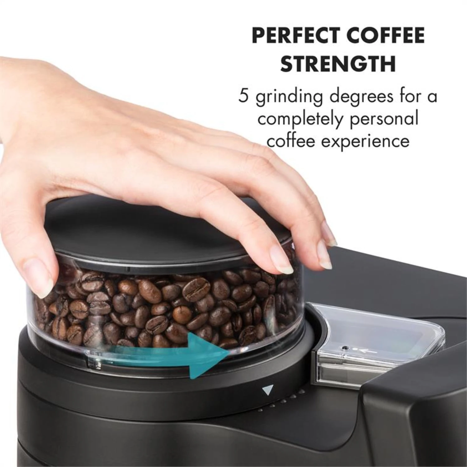 Aromatica II Duo Kaffeemaschine, Integriertes Mahlwerk, 1,25 L, Rot – Bild 6