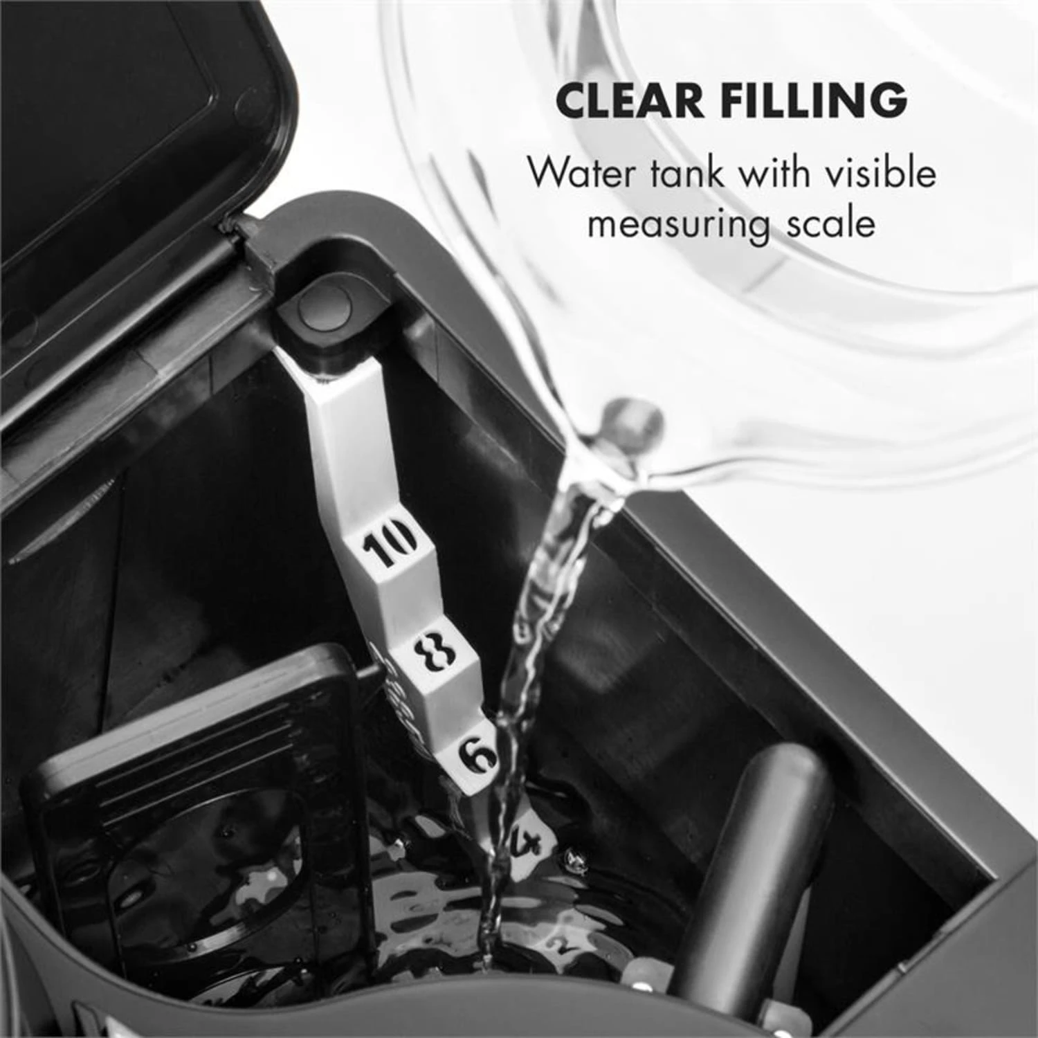 Aromatica II Kaffeemaschine, Mahlwerk, 1,25 L, Silber – Bild 8