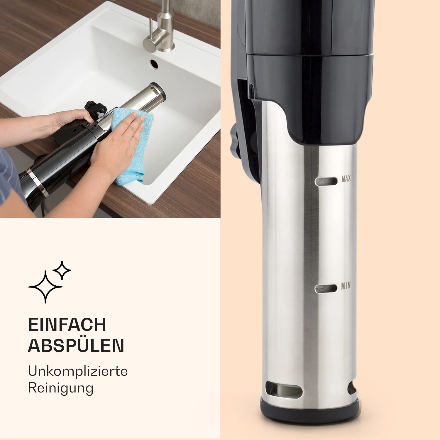 Quickstick Flex 1300W 3D Circulating 0-95 °C IPX7 Timer Schwarz – Bild 6