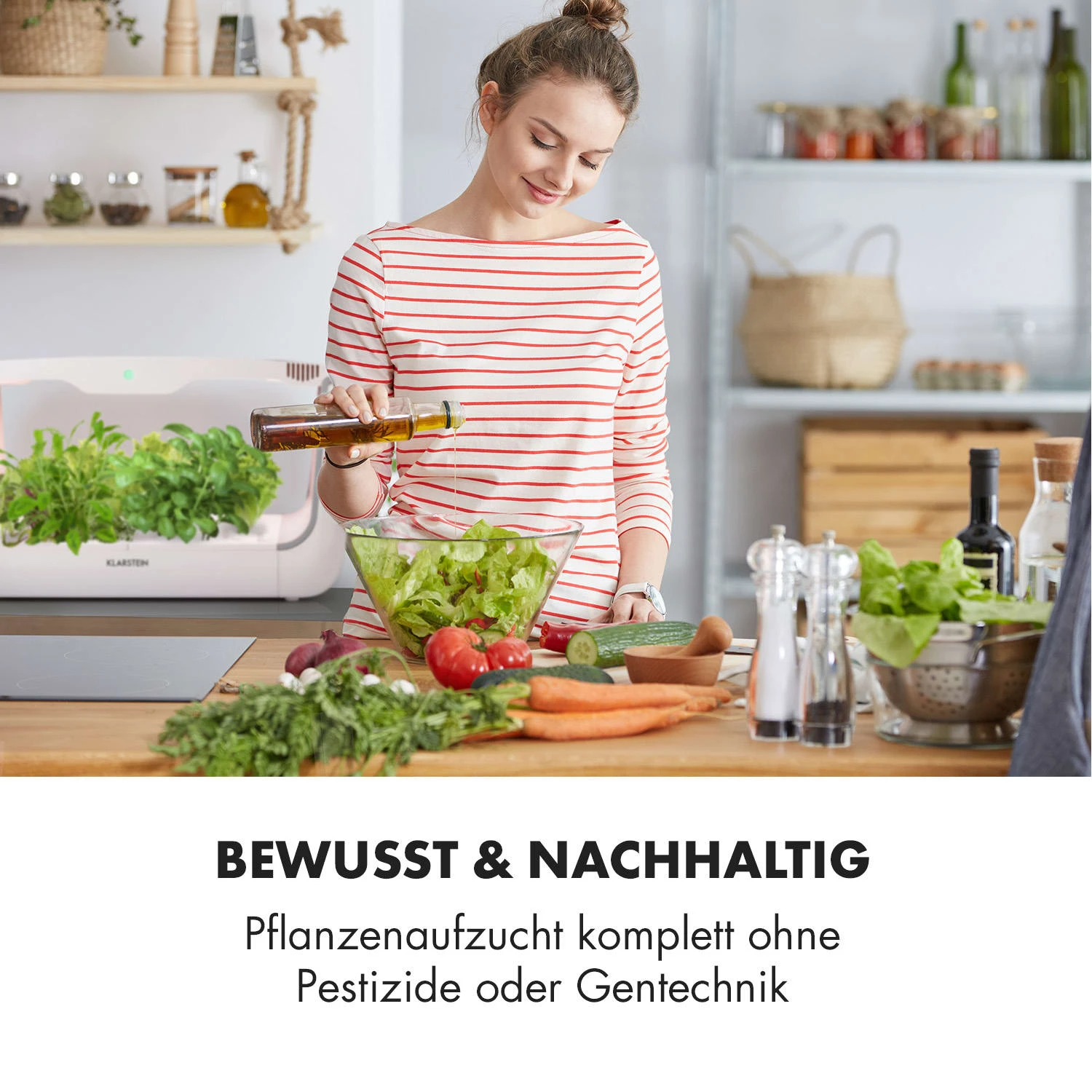 GrowIt Farm Smart Indoor Garden 28 Pflanzen 48W LED 8 Liter – Bild 2