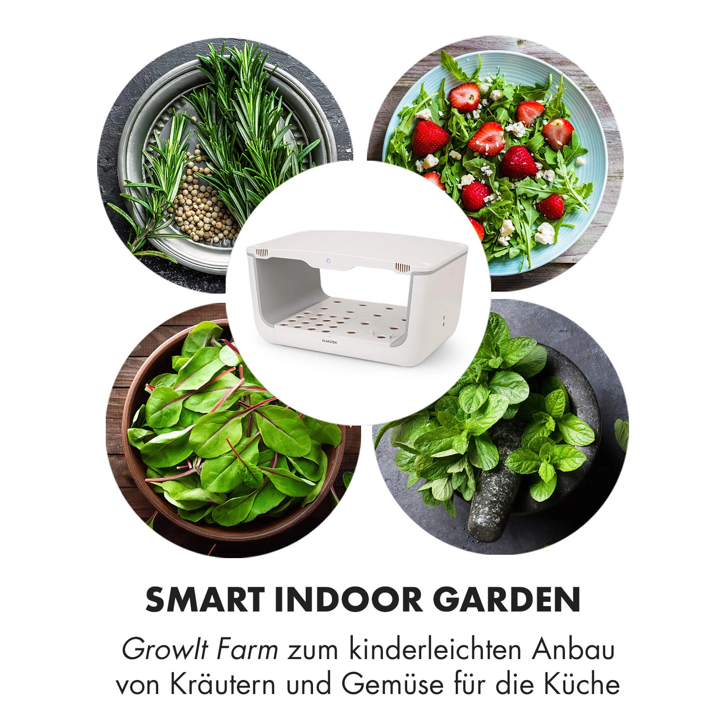 GrowIt Farm Smart Indoor Garden 28 Pflanzen 48W LED 8 Liter – Bild 4