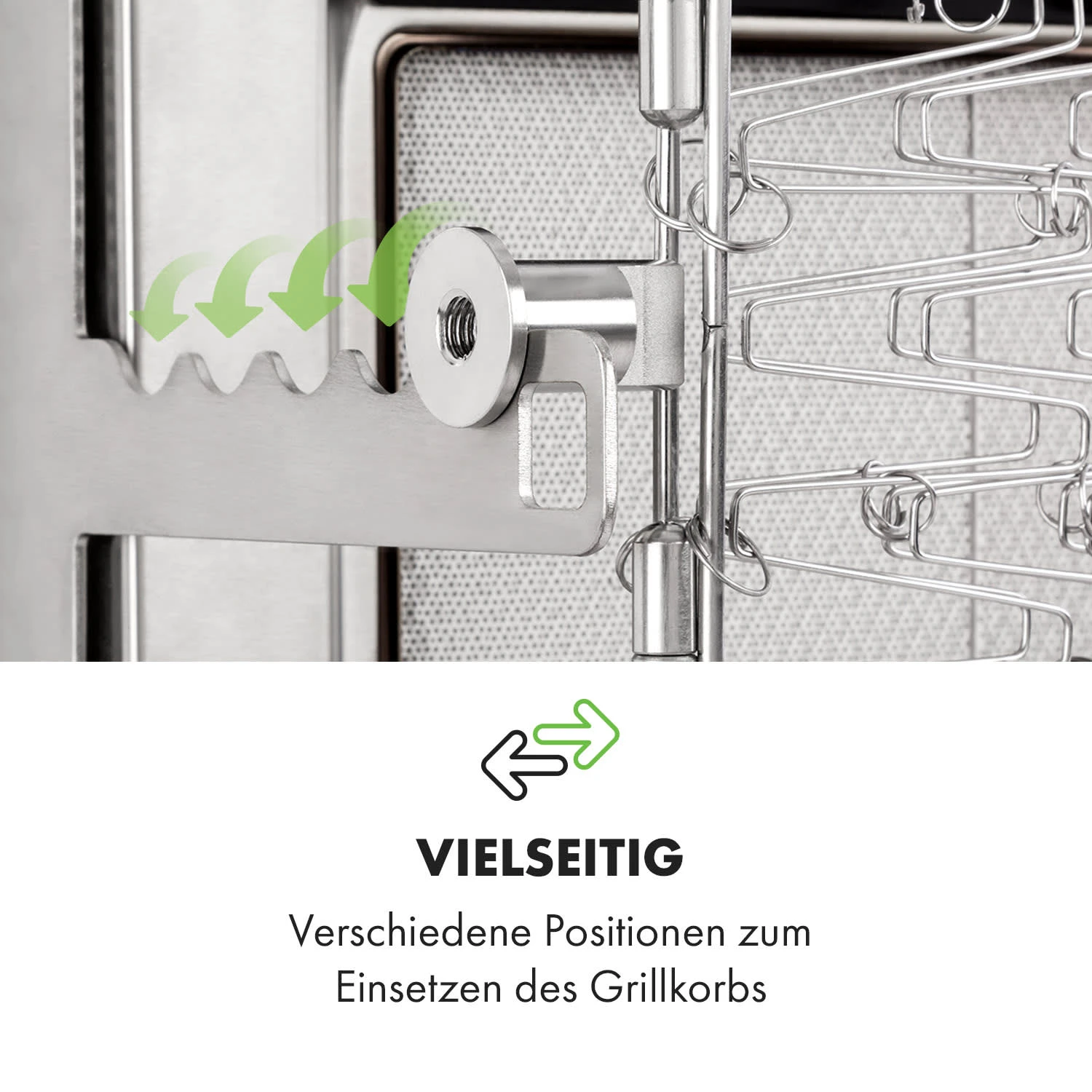 Crossfire Vertikaler Gasgrill 800°C Infrarot-Brenner 12.000 BTU Silber – Bild 7