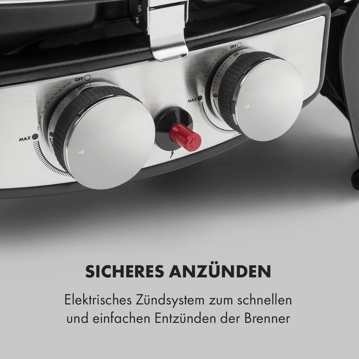 Parforce Duo Gasgrill 2 Brenner 4,4kW 15000BTU 300°C Grau – Bild 7