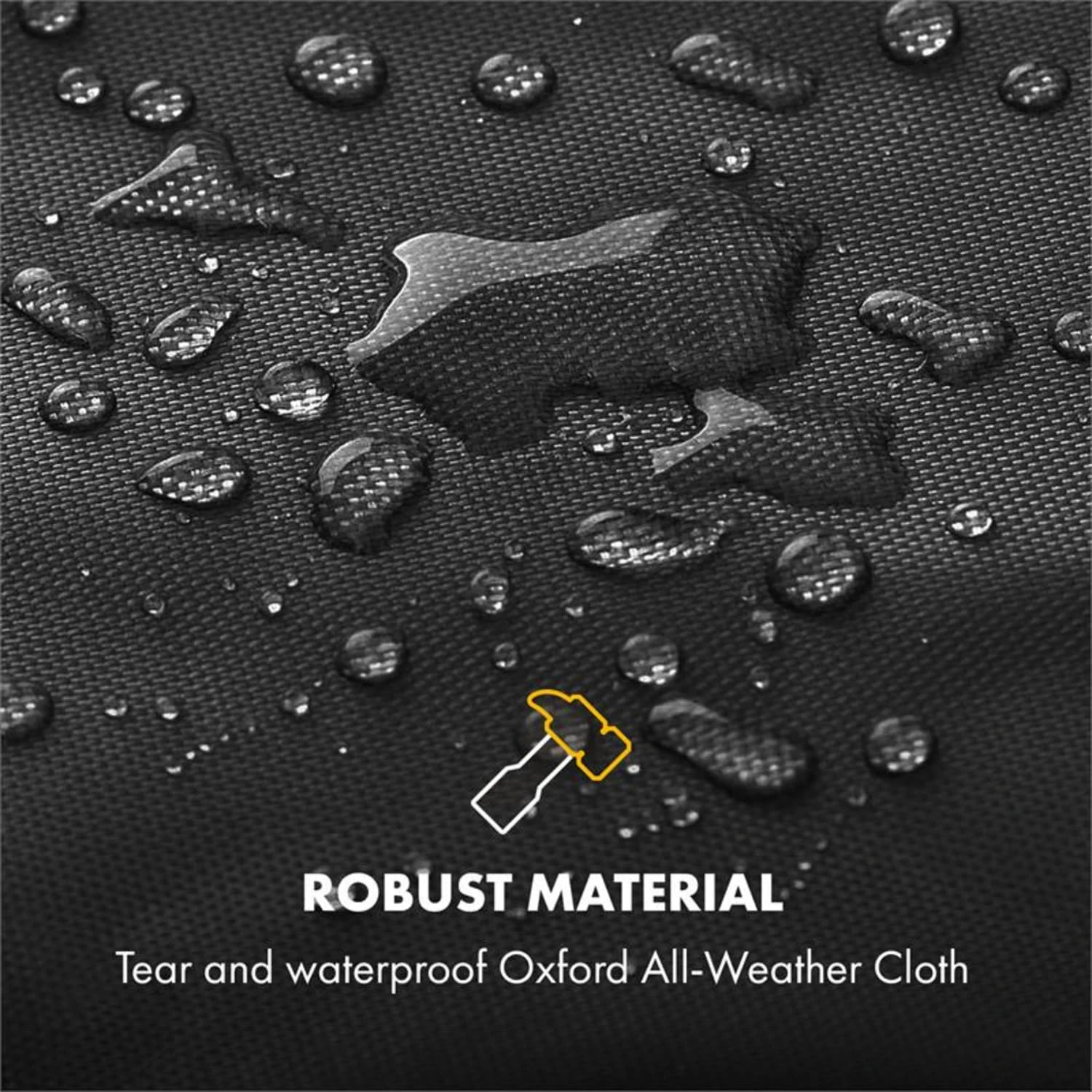 Beef Brisket Wetterschutzhaube Oxford Canvas Schwarz – Bild 4