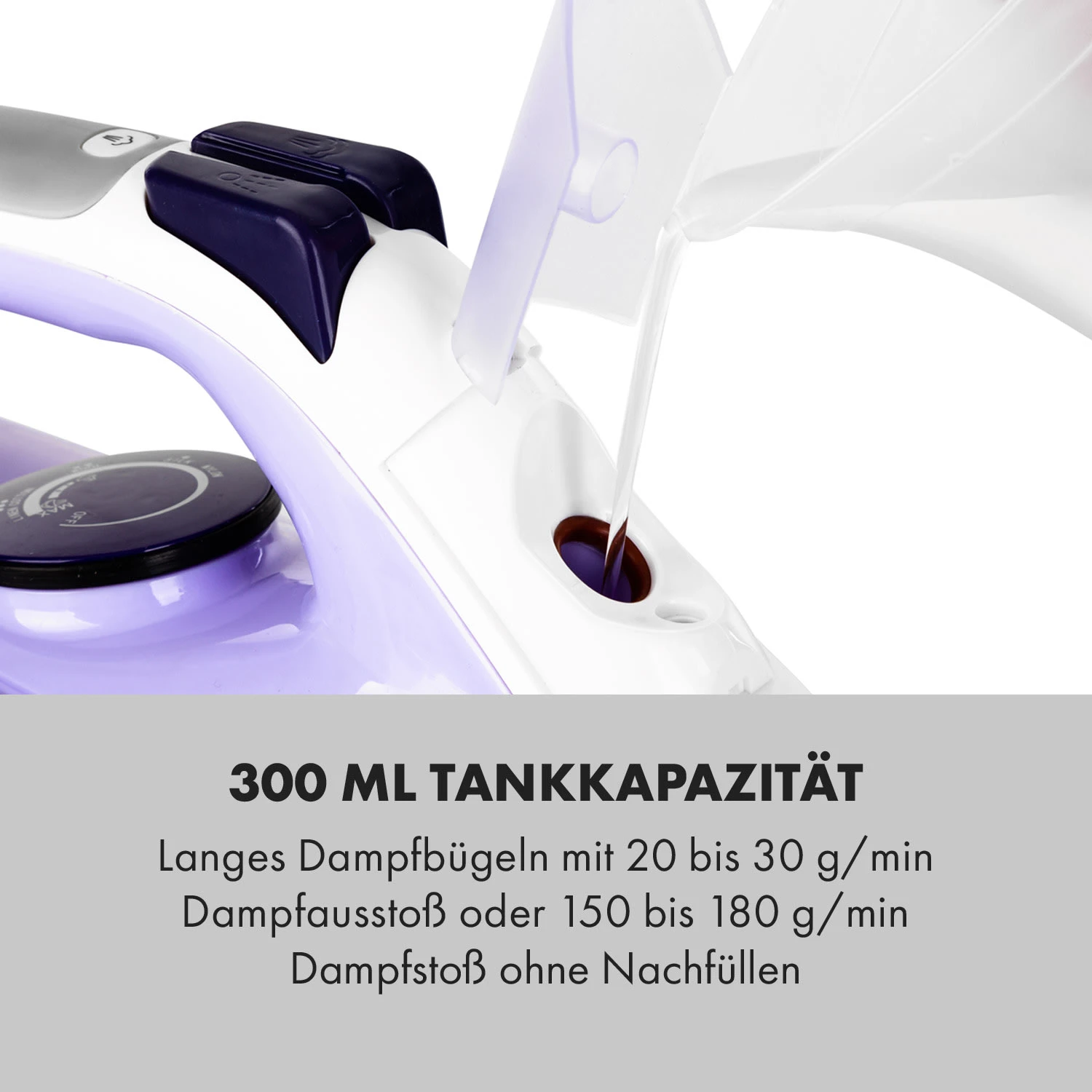 Steam Bro Dampfbügeleisen 2200W 300ml EasyGlide TouchSensor AntiCalc – Bild 5