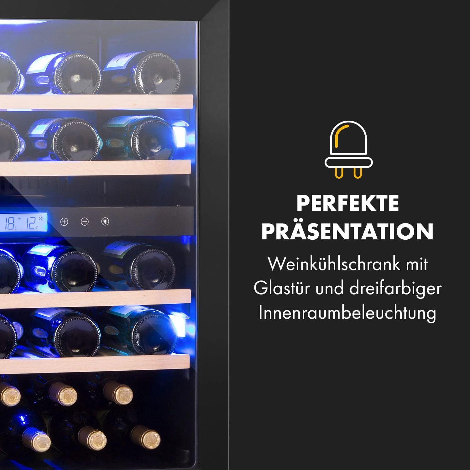 Vinovilla 43 Built-In Duo Onyx Weinkühlschrank 129l 43 Fl. 2 Zonen – Bild 7