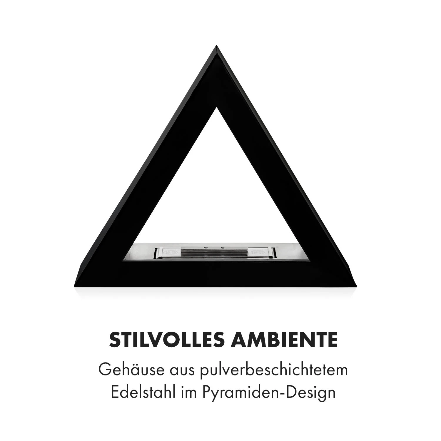 Phantasma Gizeh Ethanol-Kamin Rauchfrei Edelstahl-Brenner 600ml 4h – Bild 7