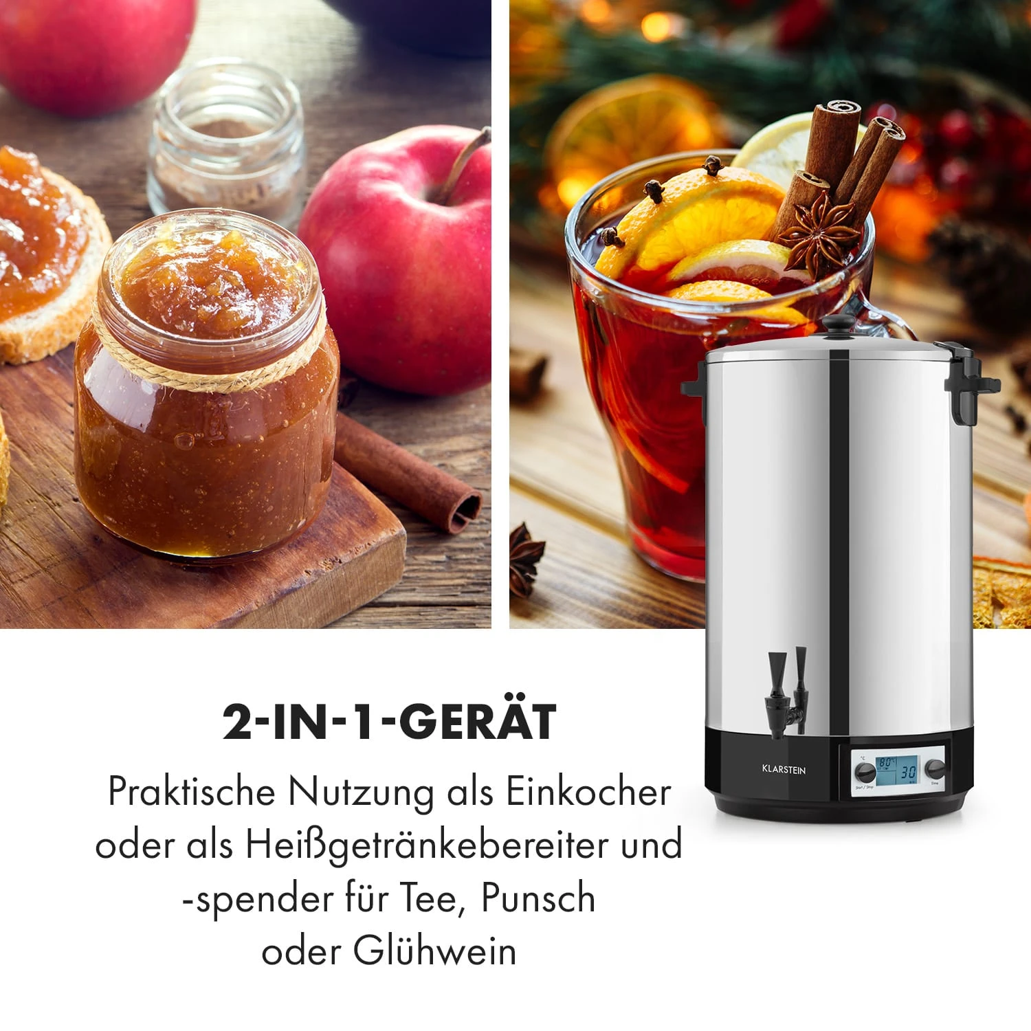 KonfiStar 50 Digital Einkocher Getränkespender 2500W 50L 100°C 180min – Bild 7