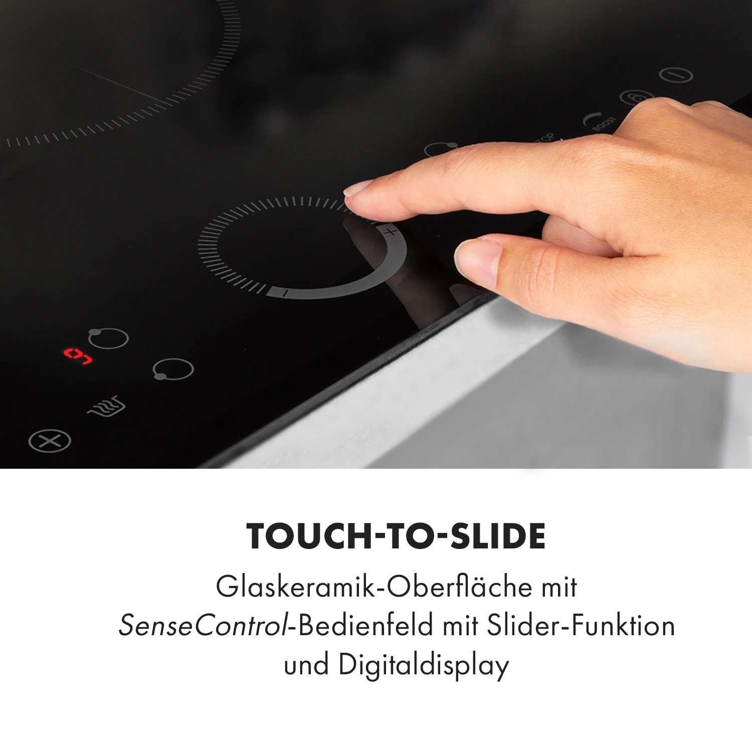 Delicatessa 80 Einbaukochfeld Induktion 3 Zonen 7400W Glaskeramik – Bild 5