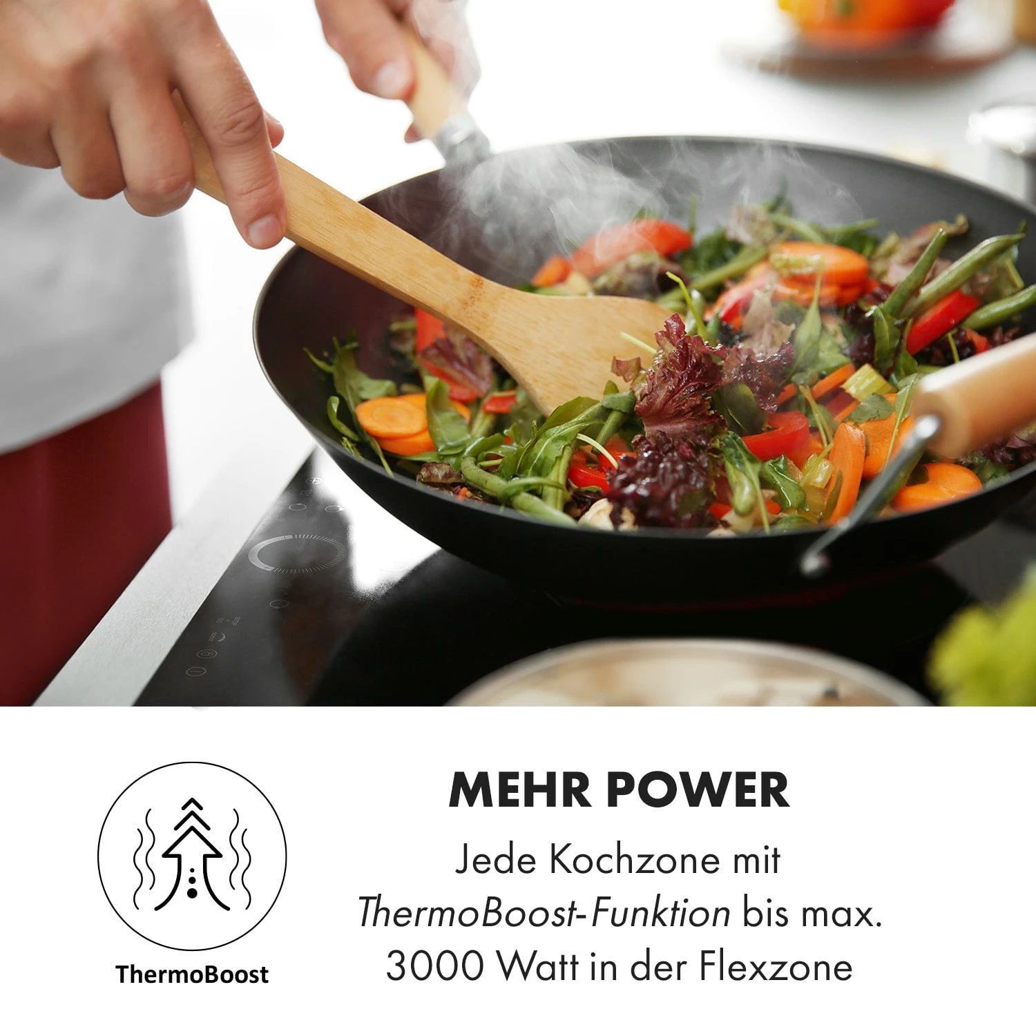 Delicatessa 80 Einbaukochfeld Induktion 3 Zonen 7400W Glaskeramik – Bild 7