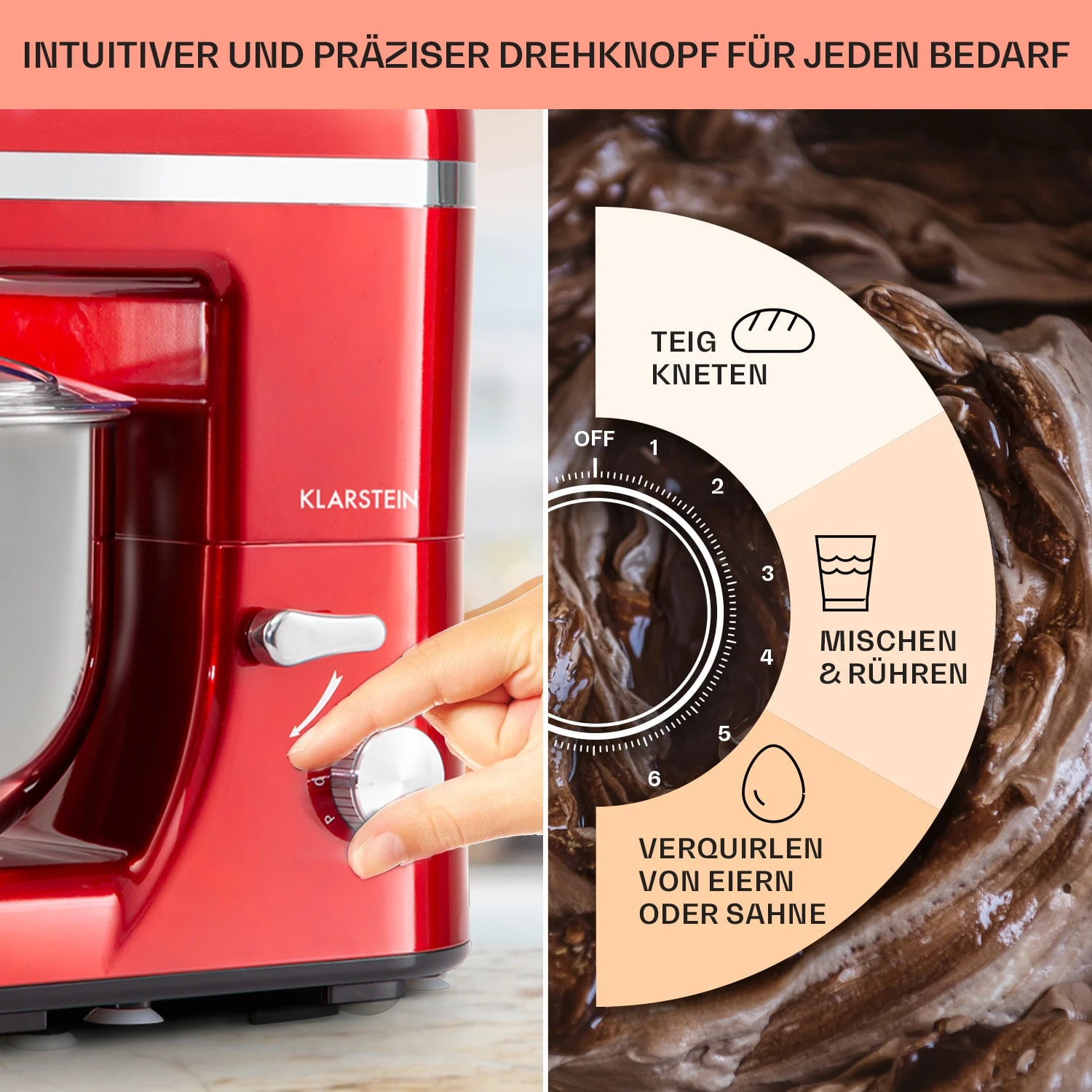 Bella Elegance Küchenmaschine 2000 W 2,7 PS 5,2 Ltr Edelstahl BPA-frei – Bild 4