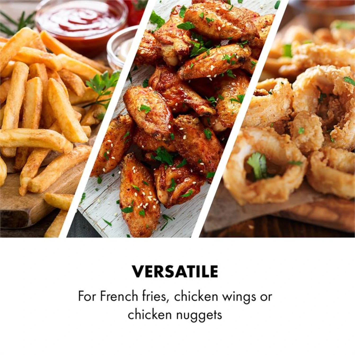 AeroVital Cube Chef Heißluftfritteuse Frittierkorb Zubehör Edelstahl – Bild 3