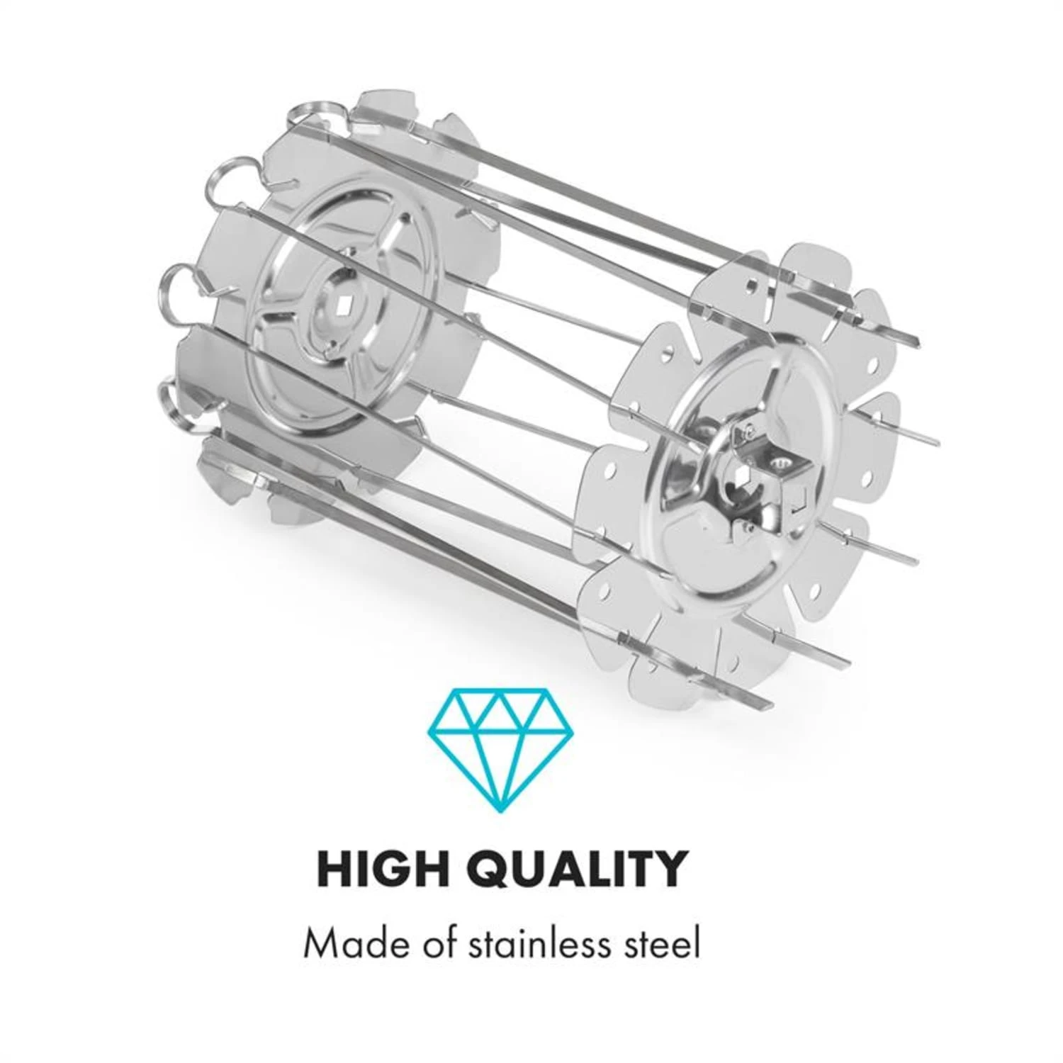 AeroVital Cube Chef Heißluftfritteuse Spießrost Zubehör Edelstahl – Bild 3