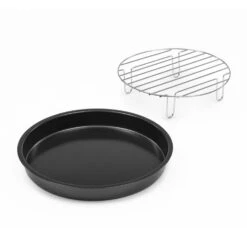 AeroVital Cube Chef Pizzateller Hoher Grilleinsatz Zubehör Edelstahl