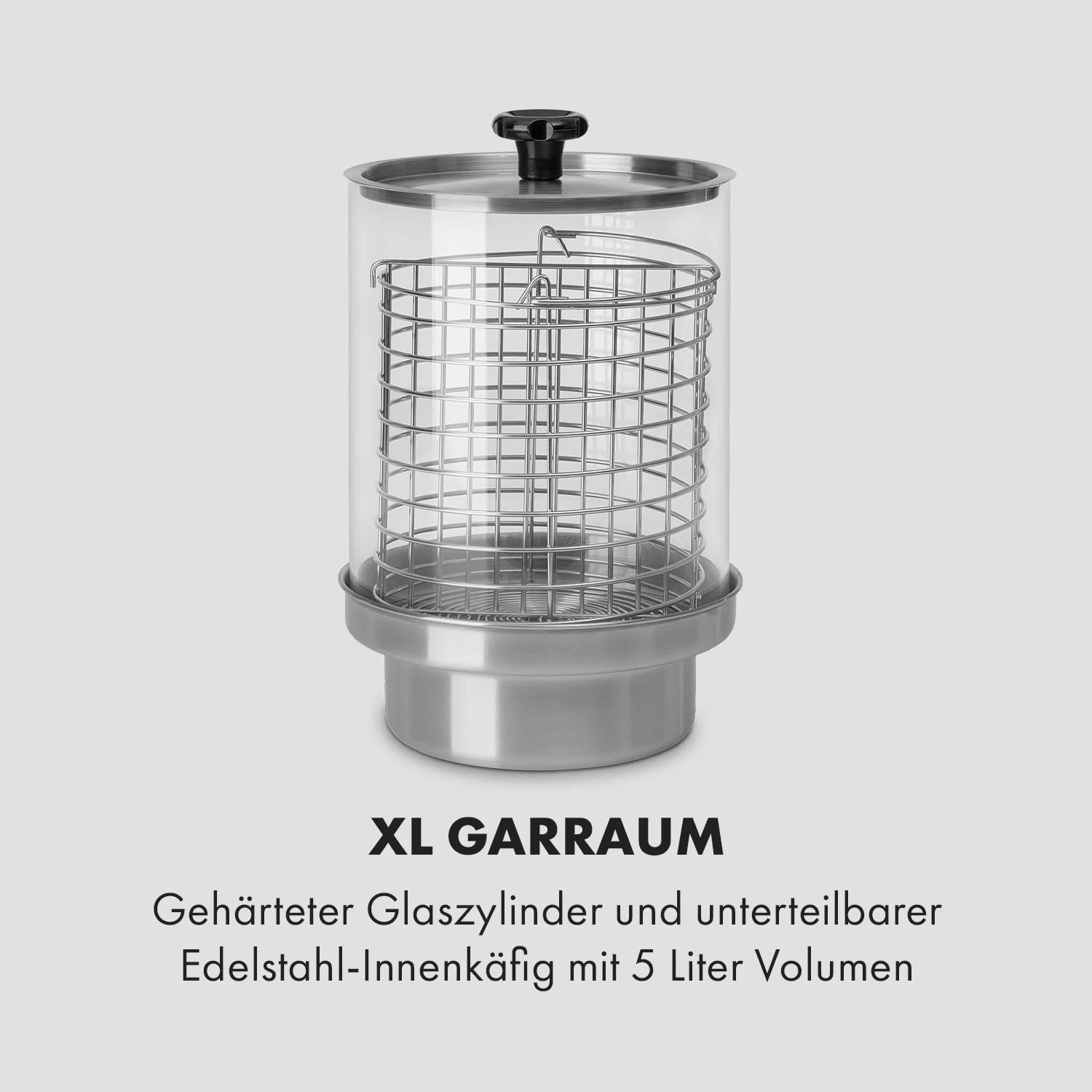 Wurstfabrik Pro 550 Hot Dog Maker 550W 2 Spieße 5L 30-100°C Edelstahl – Bild 4