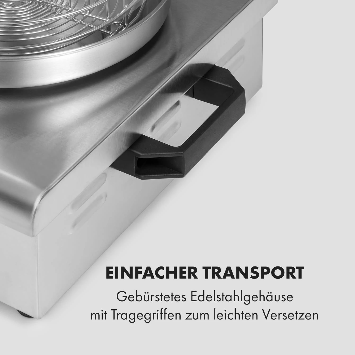 Wurstfabrik Pro 550 Hot Dog Maker 550W 2 Spieße 5L 30-100°C Edelstahl – Bild 7