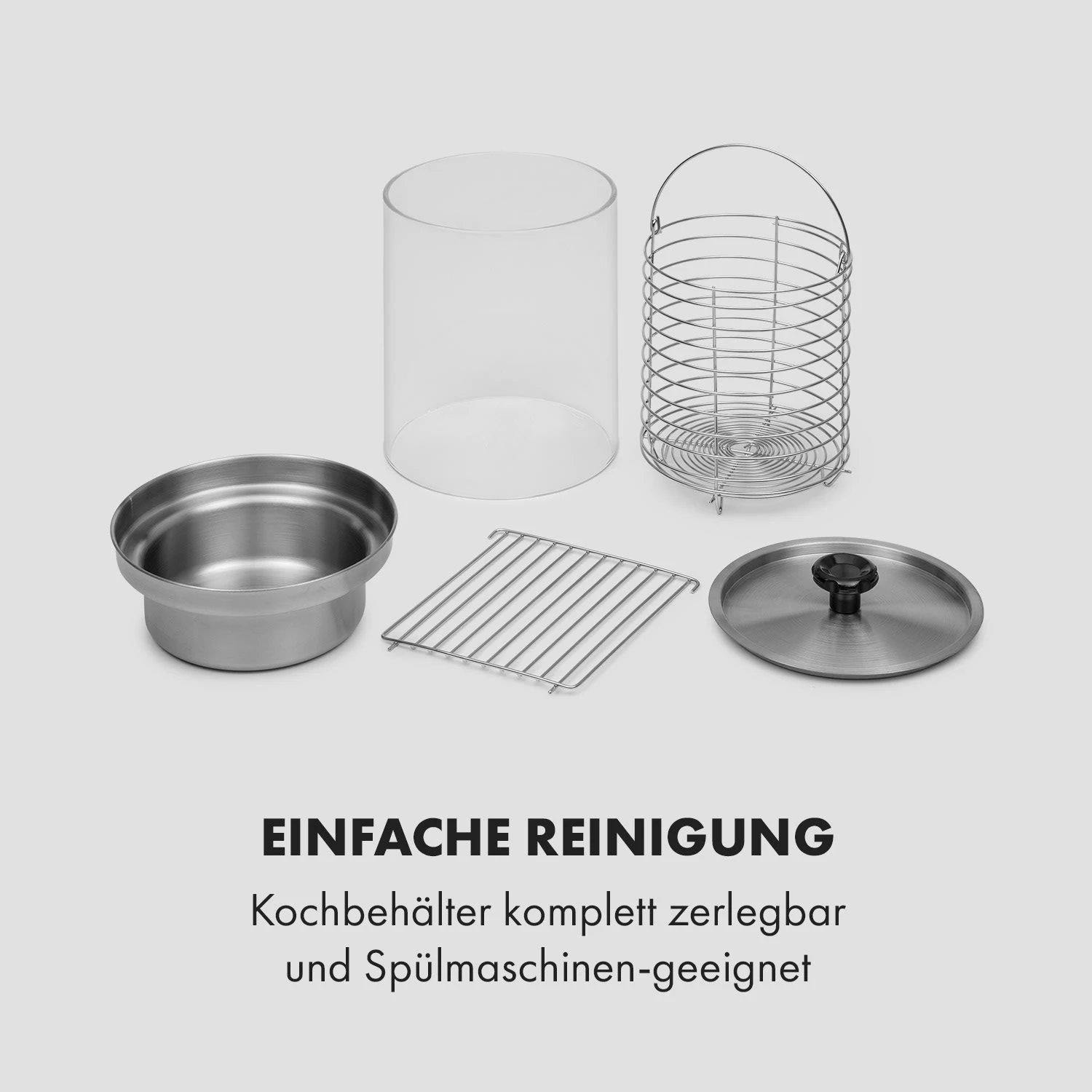 Wurstfabrik Pro 550 Hot Dog Maker 550W 2 Spieße 5L 30-100°C Edelstahl – Bild 9