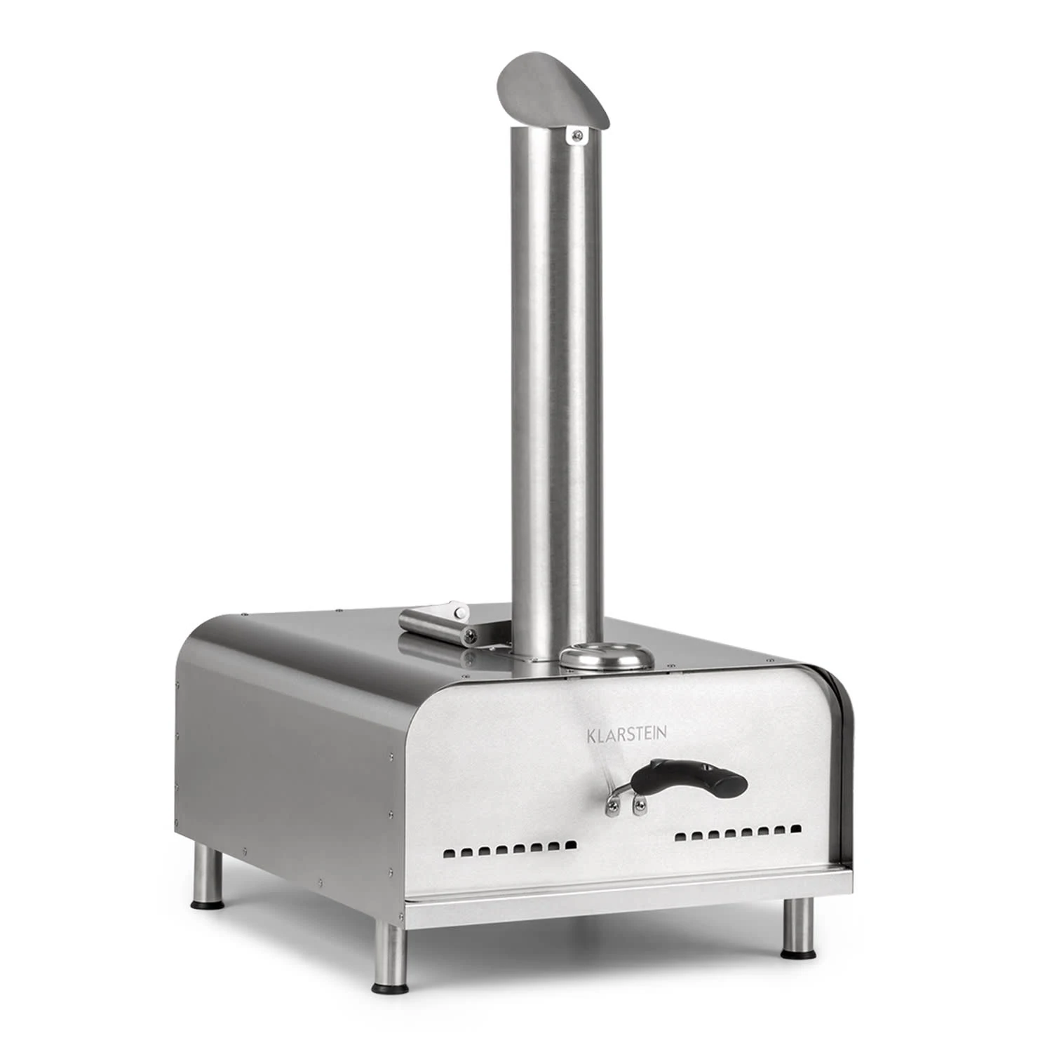 Diavolo Pizza-Pelletofen Inkl. Pizzastein Thermometer Edelstahl