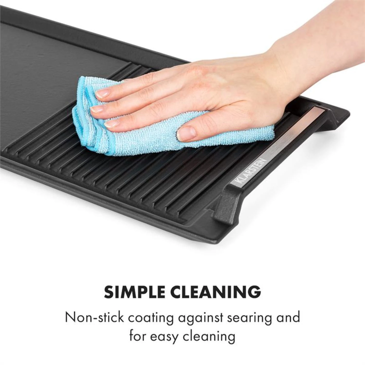 Delicatessa Grill Pan Grillplatte Induktionskochfeld Zubehör 43,5x23cm – Bild 4