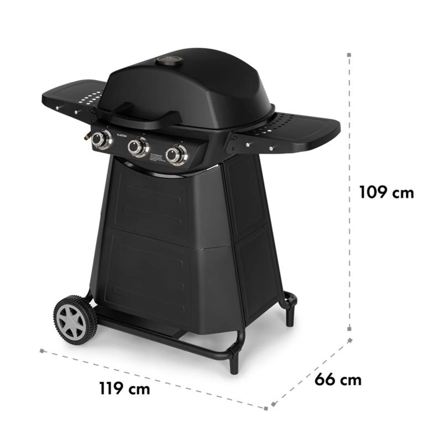 Vanquish Gasgrill 3 Edelstahlbrenner 3 X 3 KW 63,5 X 45 Cm Grillfläche – Bild 9