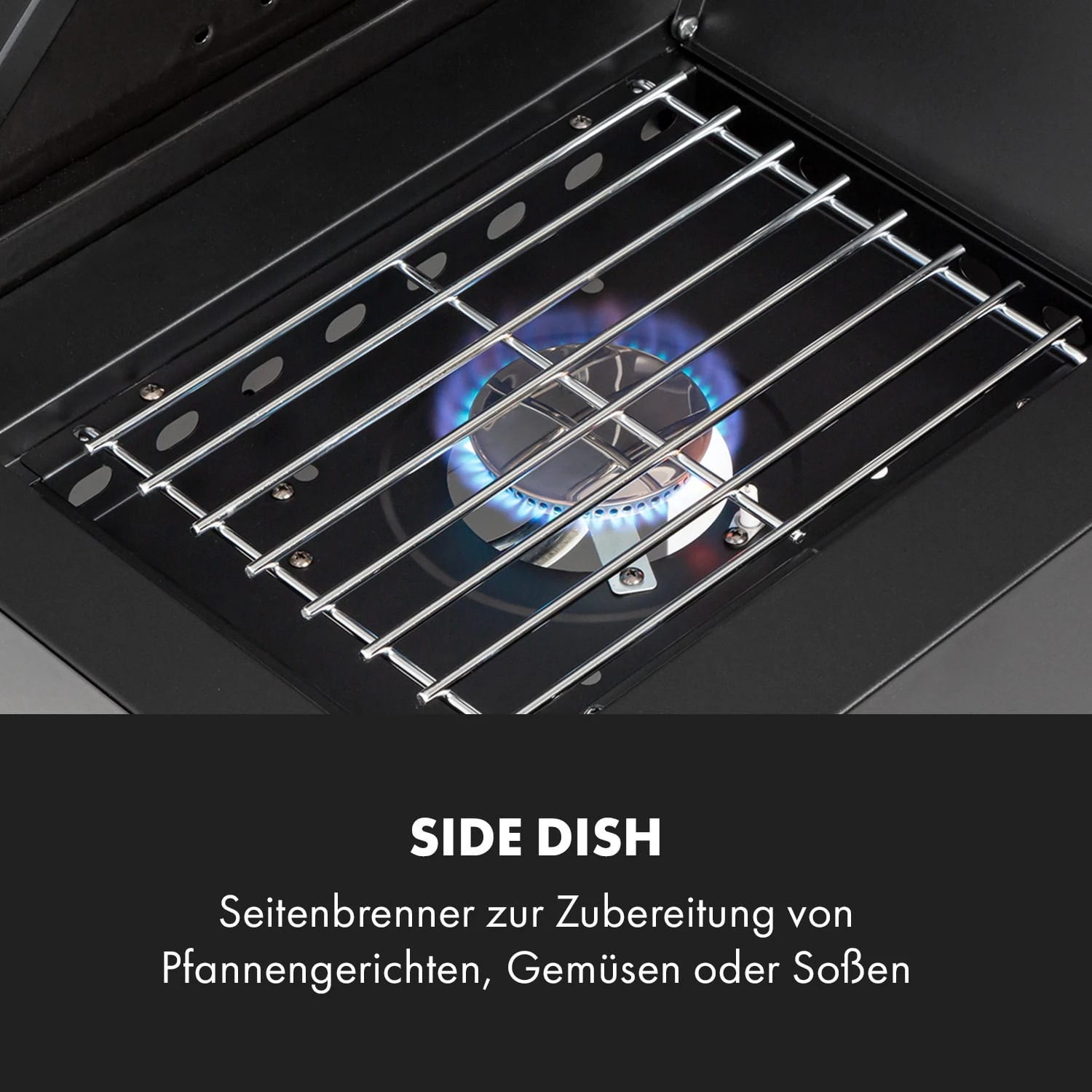 Valkyrie Gasgrill 3x3,2 + 2,9 KW Sichtfenster 54x42 Cm Grill Edelstahl – Bild 6