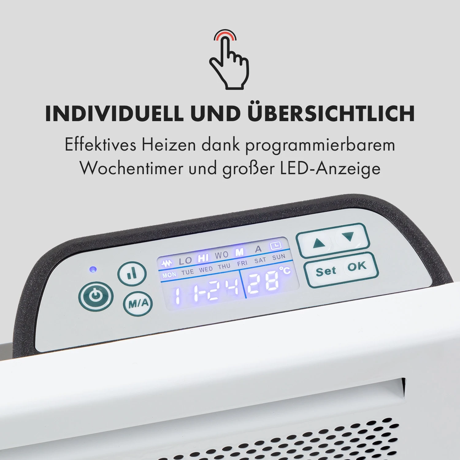 Hot Spot Slimcurve Double Wave 2-in-1 Heizgerät 2000W Wochentimer – Bild 4