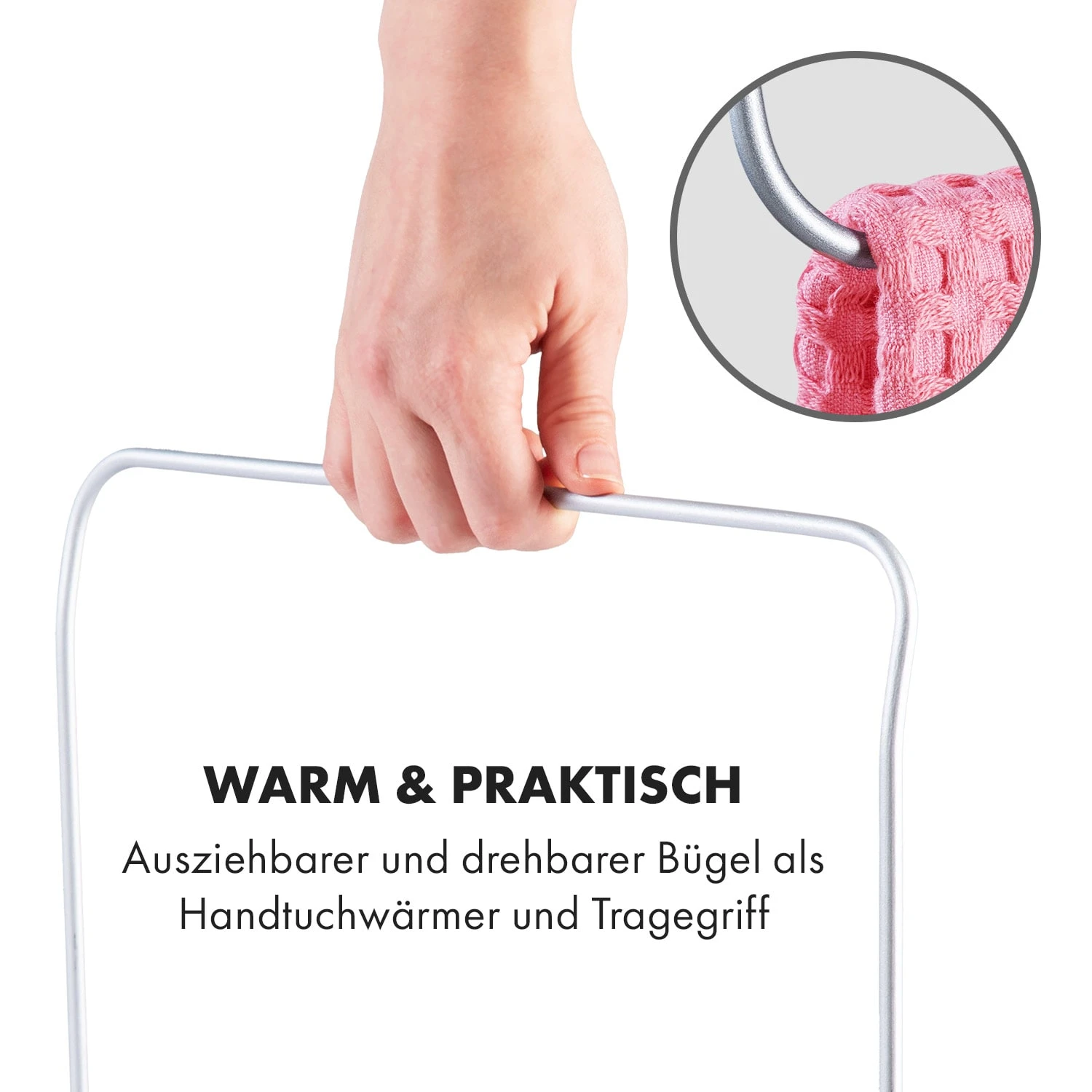 Hot Spot Pebble Heizlüfter 2000W Handtuchtrockner Timer Fernbedienung – Bild 6