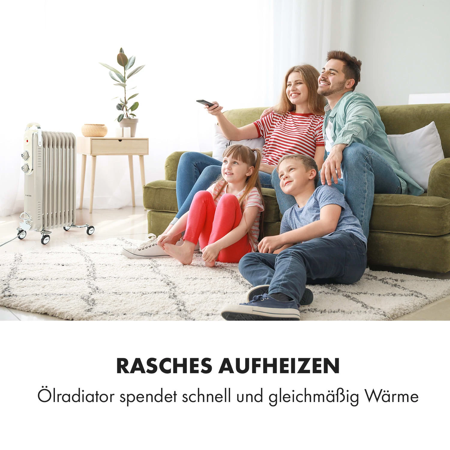 Thermaxx Retroheat Ölradiator 2000W Bodenrollen – Bild 4