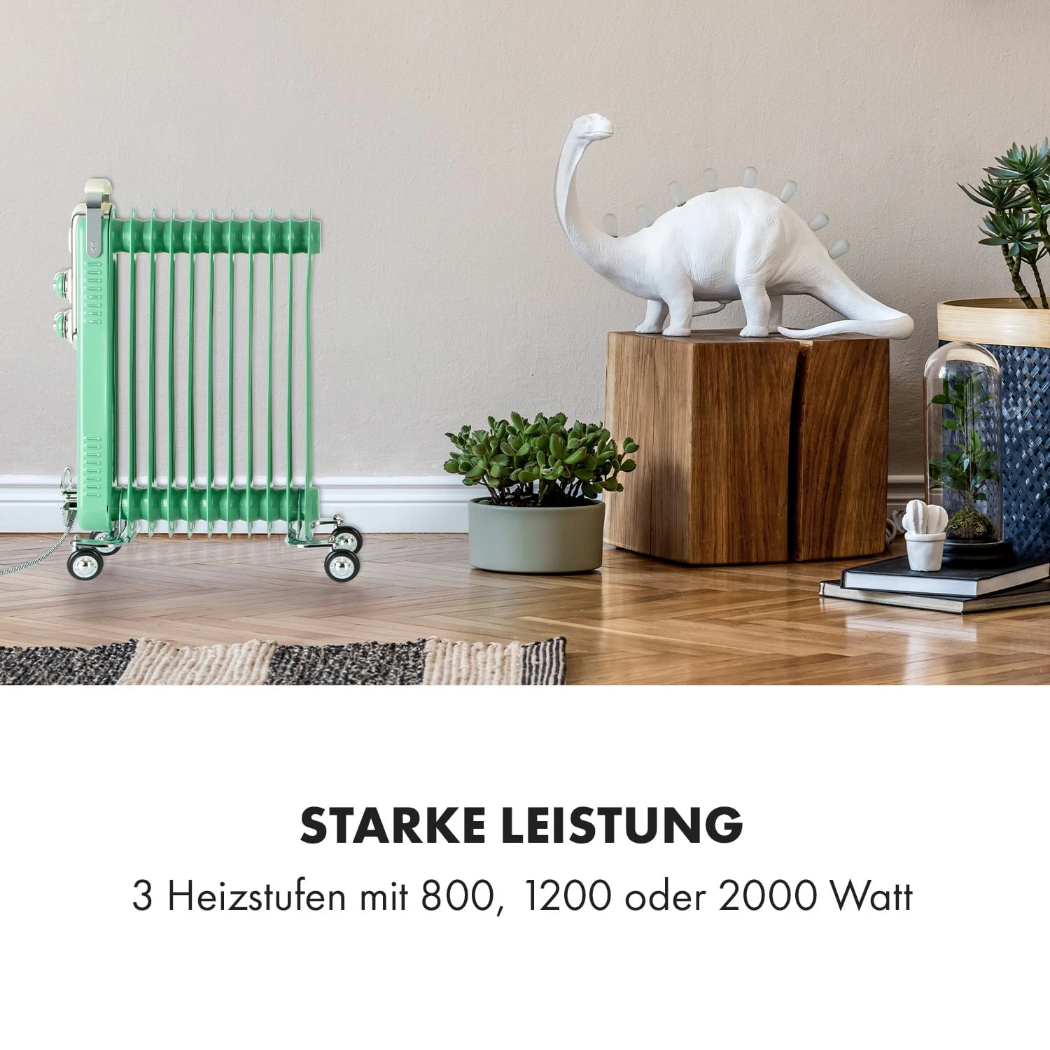 Thermaxx Retroheat Ölradiator 2500W Bodenrollen – Bild 2