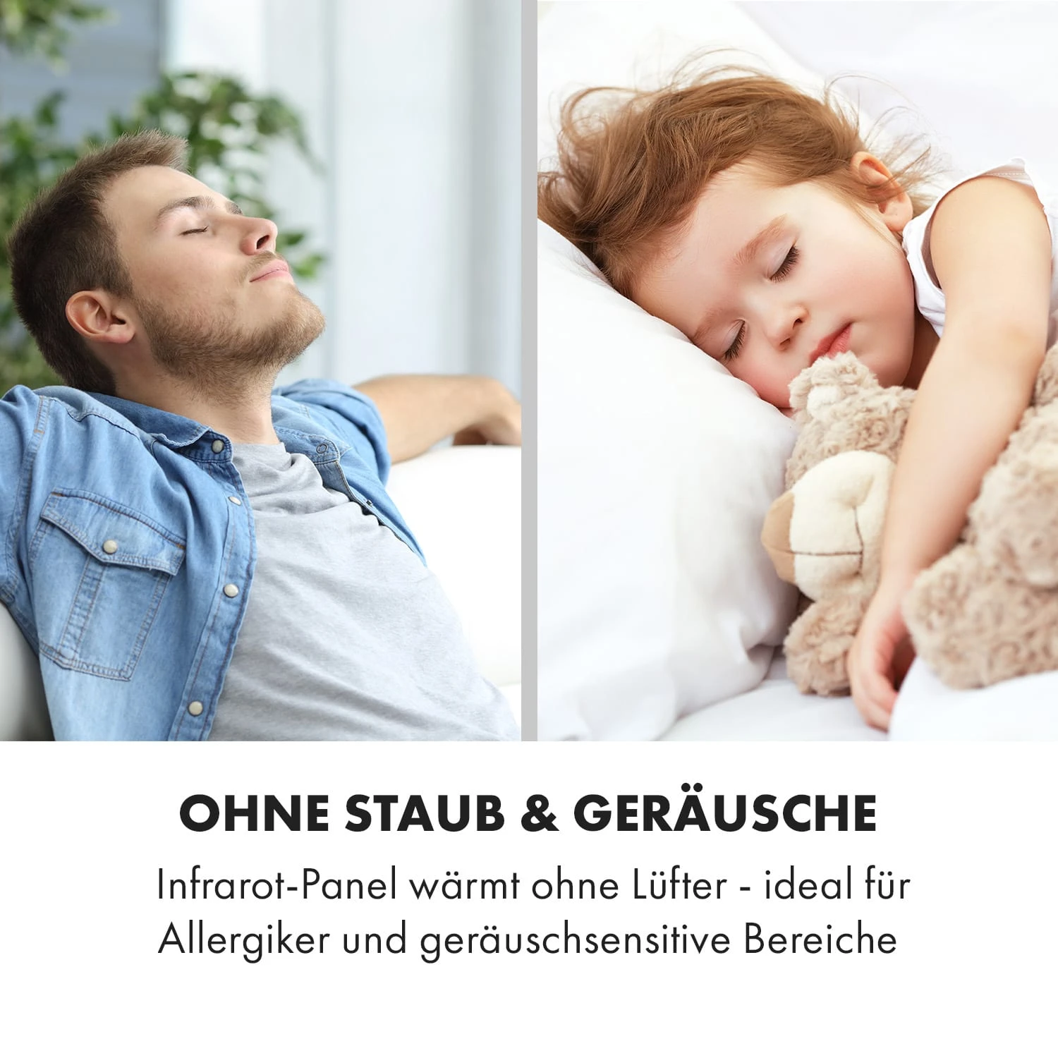 Wonderwall Air Art Smart Infrarotheizung 60x60cm 350W Wandinstallation App-Steuerung Gartenweg – Bild 4