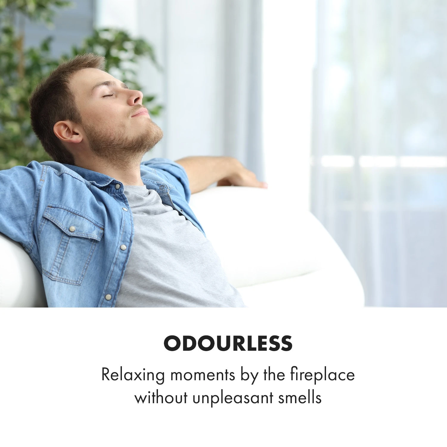 Phantasma Brickline Ethanol-Kamin 3,4 KW Backstein-Optik MDF – Bild 4