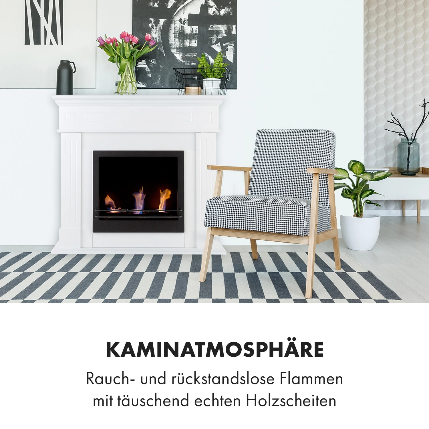 Phantasma Manor Ethanol-Kamin 3,4 KW Landhausstil MDF – Bild 8