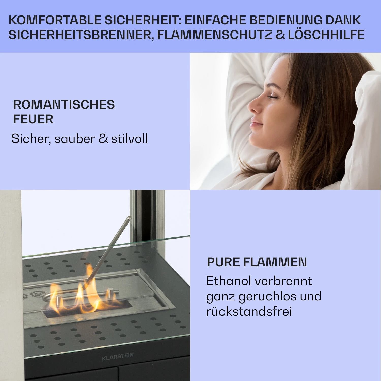 Phantasma Pinar Ethanol-Kamin Rauch- & Geruchlos Bio-Ethanol – Bild 6