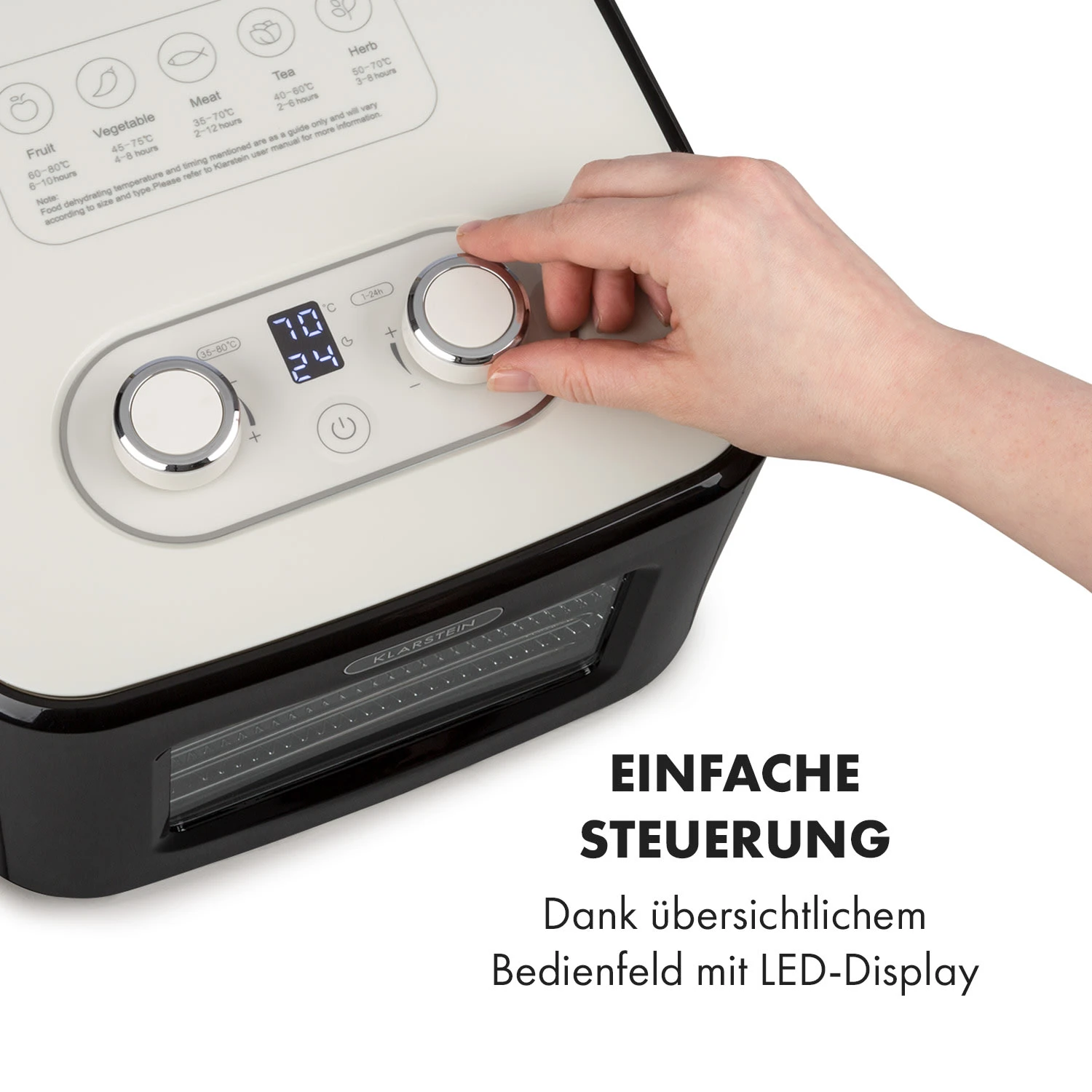 Tutti Frutti Dörrautomat 400W 35-80°C 8 Liter – Bild 5