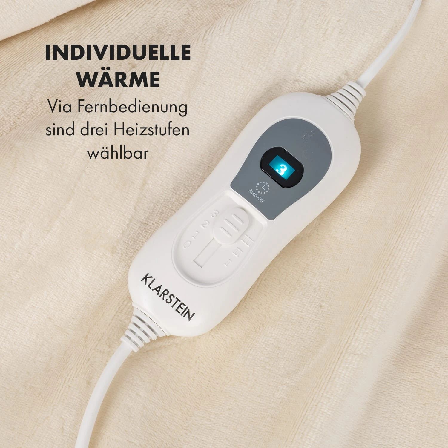 Slanket Heizdecke Mit Ärmeln 120W 155x180cm Coral Fleece – Bild 4